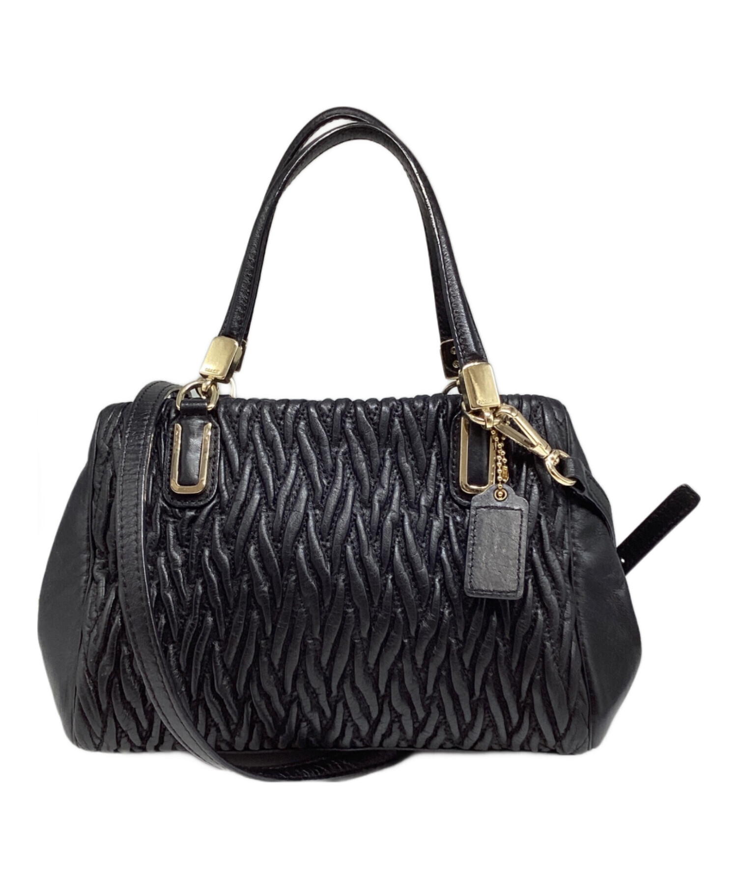 中古・古着通販】COACH (コーチ) マディソンギャザードツイストレザー 