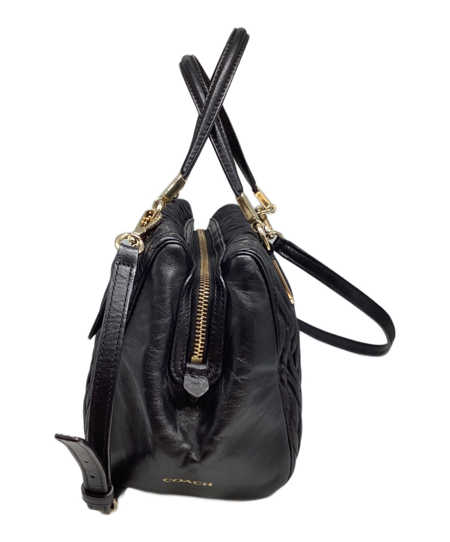中古・古着通販】COACH (コーチ) マディソンギャザードツイストレザー 