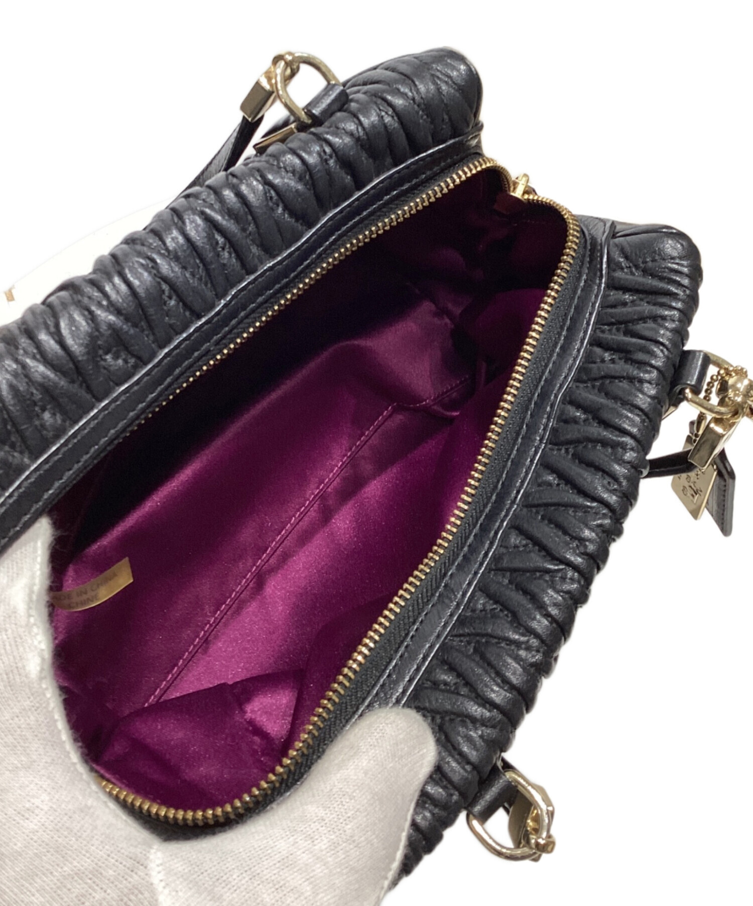 中古・古着通販】COACH (コーチ) マディソンギャザードツイストレザー 