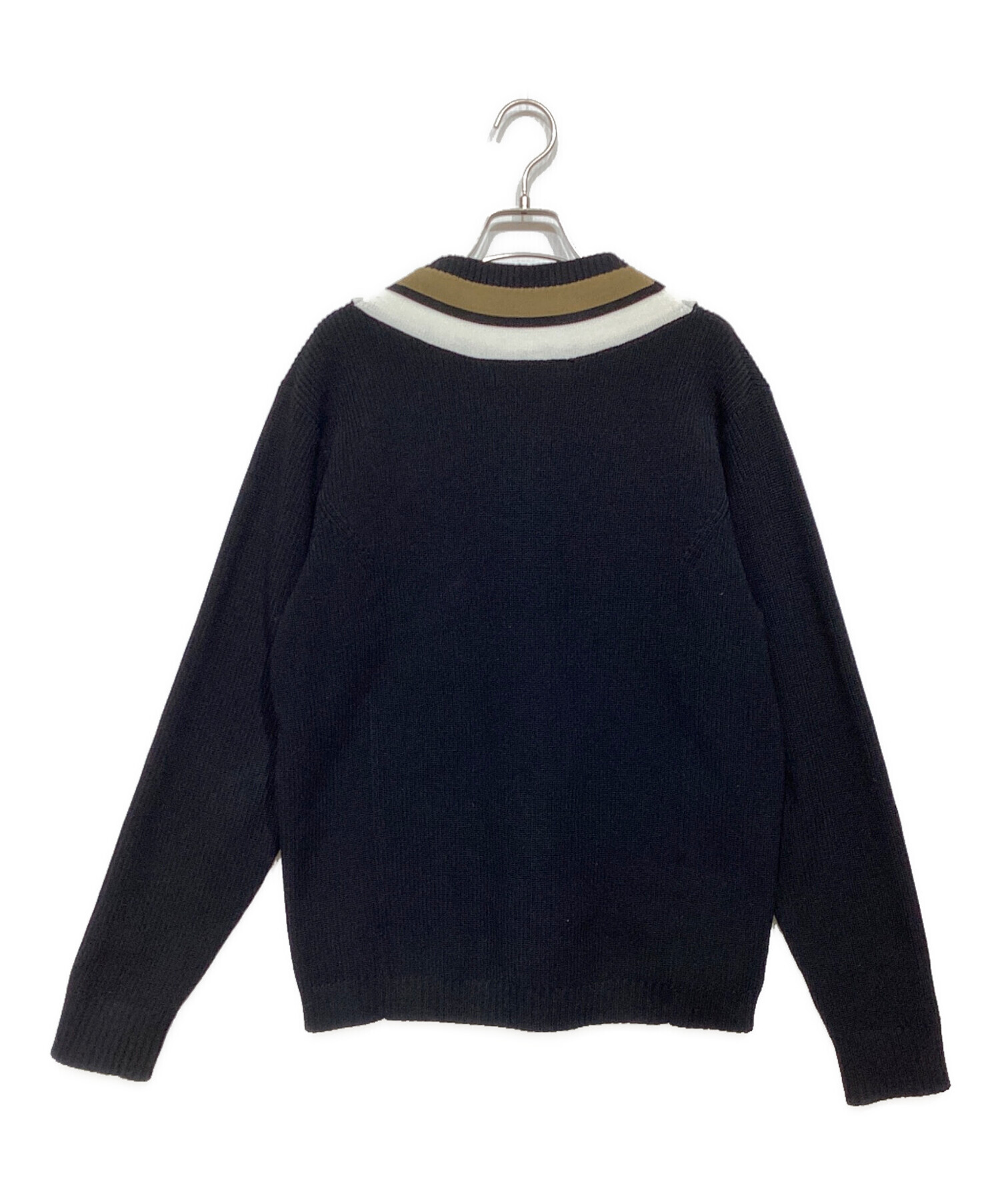 中古・古着通販】FRED PERRY (フレッドペリー) ストライプド Vネック 