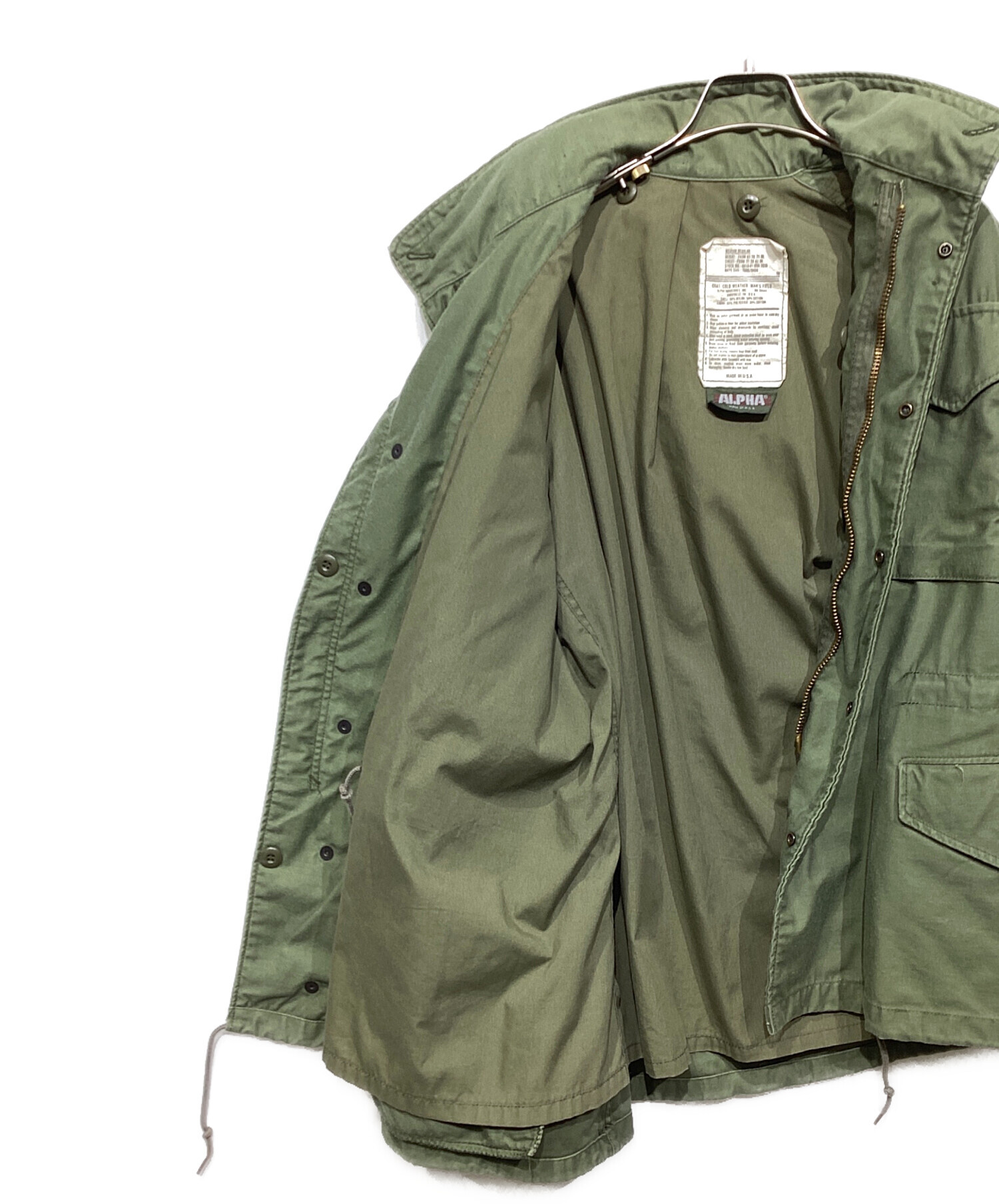 中古・古着通販】ALPHA (アルファ) M-65 FIELD JACKET グリーン サイズ