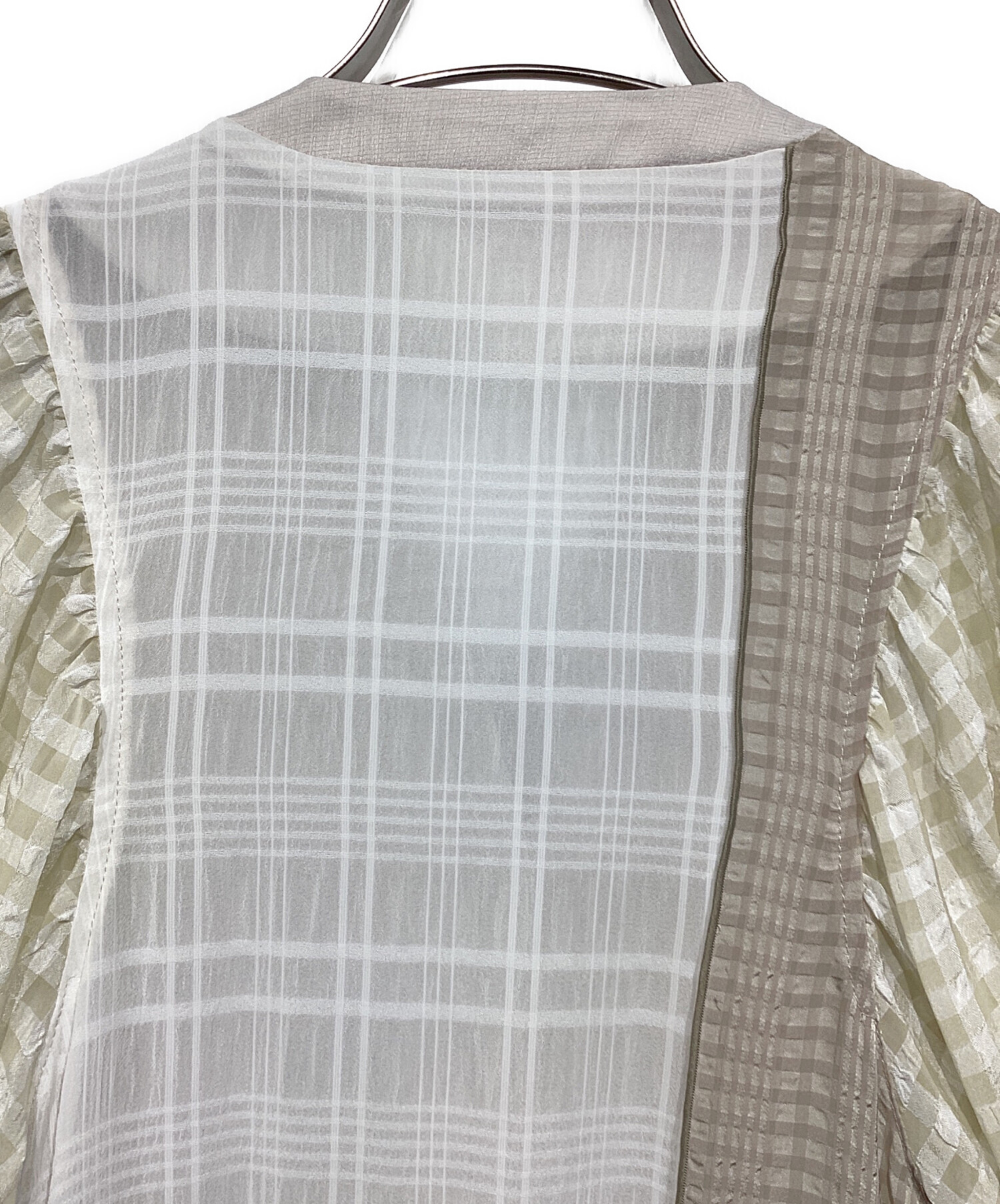 中古・古着通販】furfur (ファーファー) パッチワークワンピースドレス