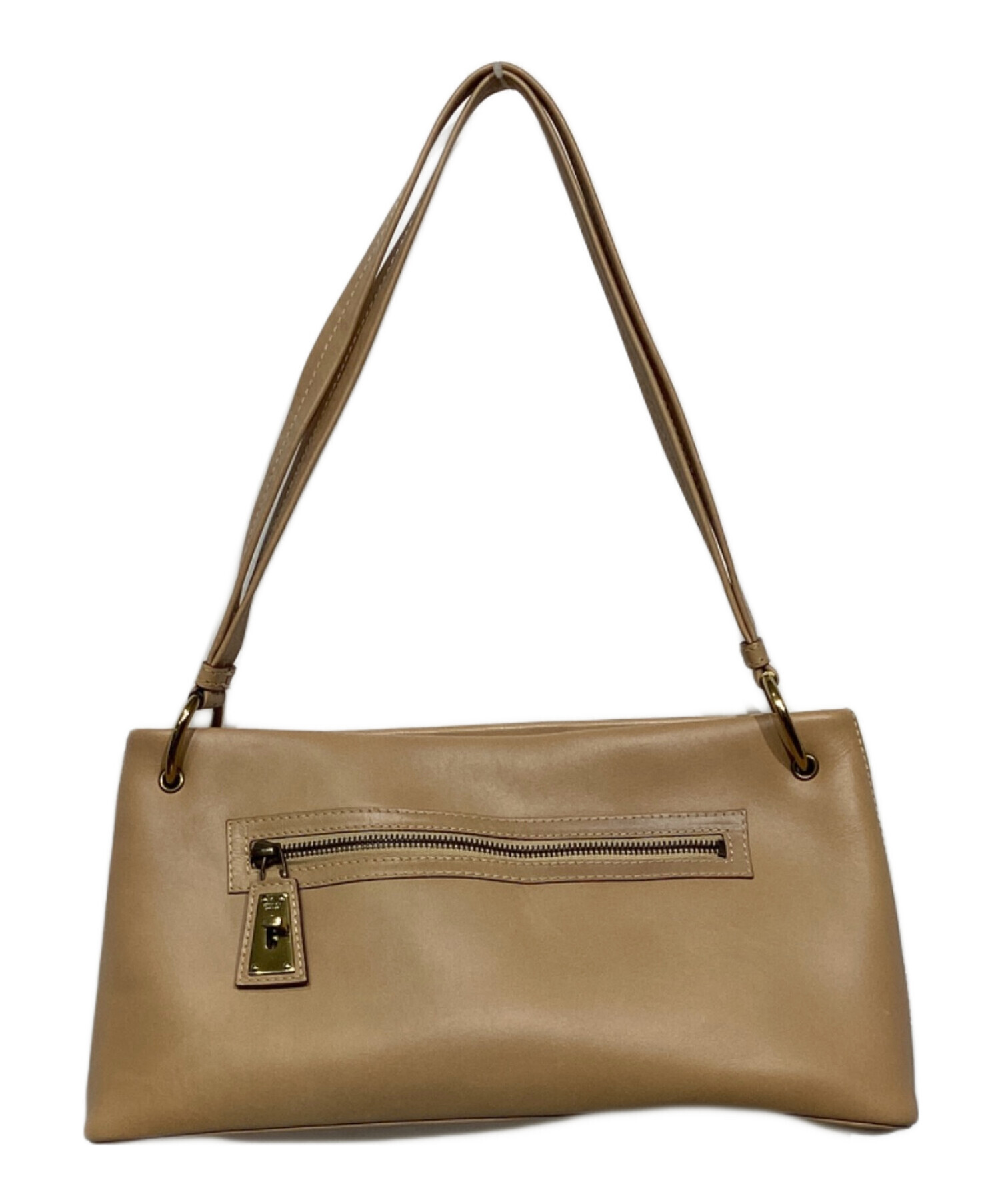 中古・古着通販】GUCCI (グッチ) レザー セミショルダーバッグ 
