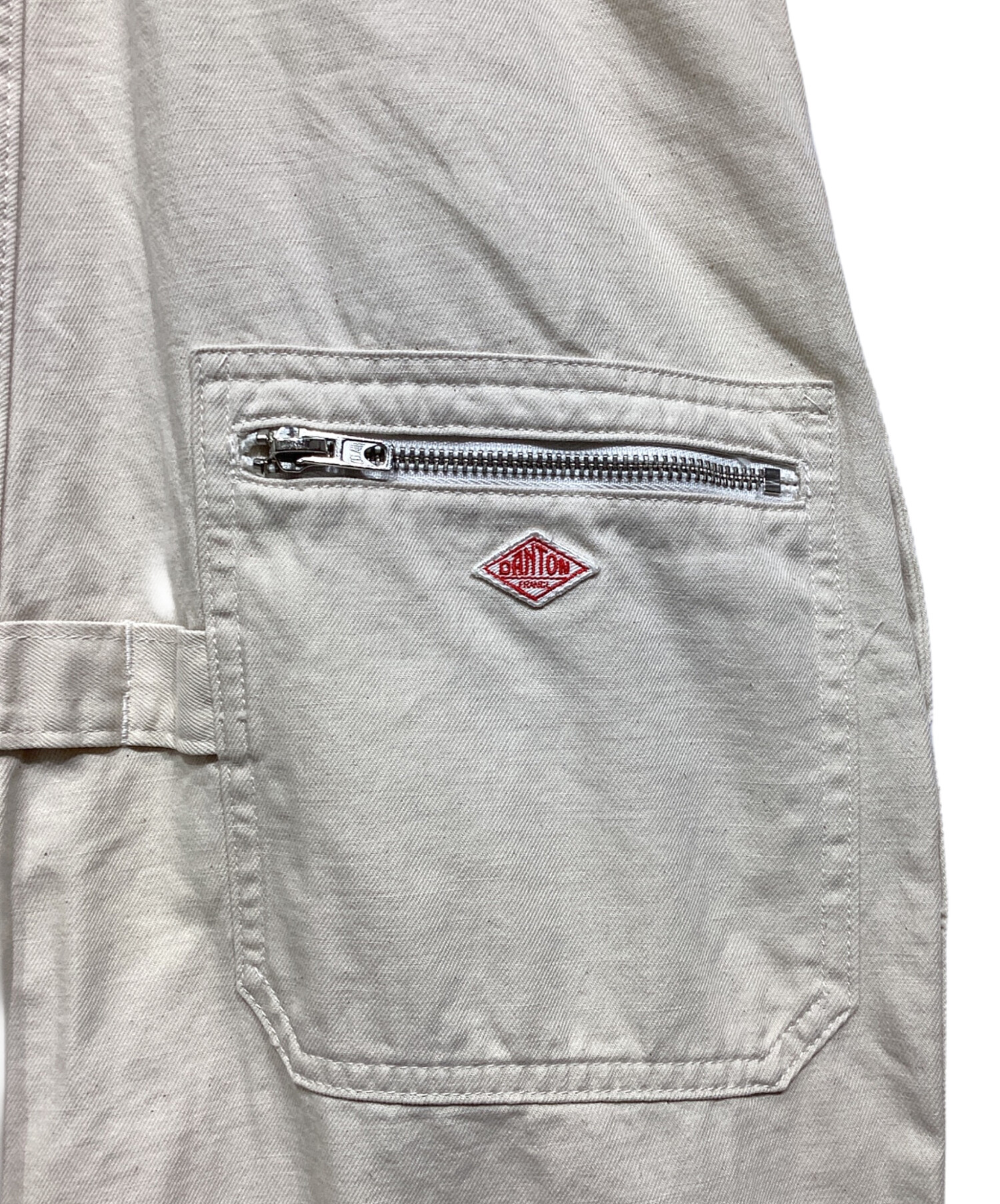 中古・古着通販】DANTON (ダントン) オーバーオール アイボリー サイズ 