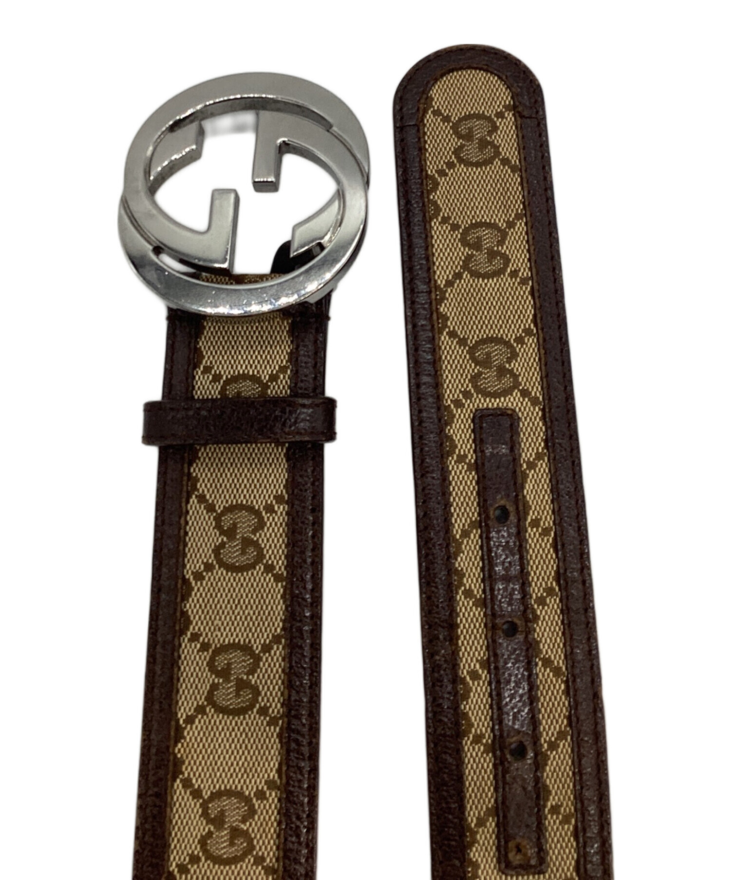 中古・古着通販】GUCCI (グッチ) GG柄インターロッキングベルト114876