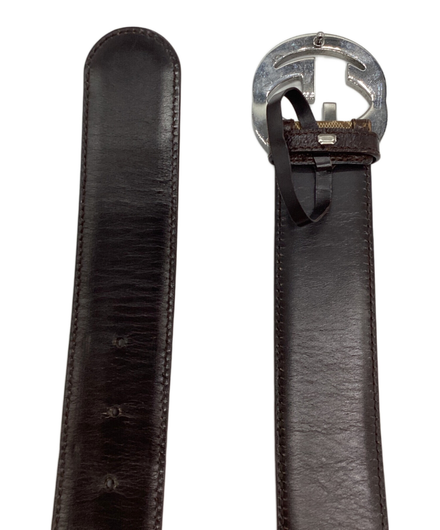 中古・古着通販】GUCCI (グッチ) GG柄インターロッキングベルト114876