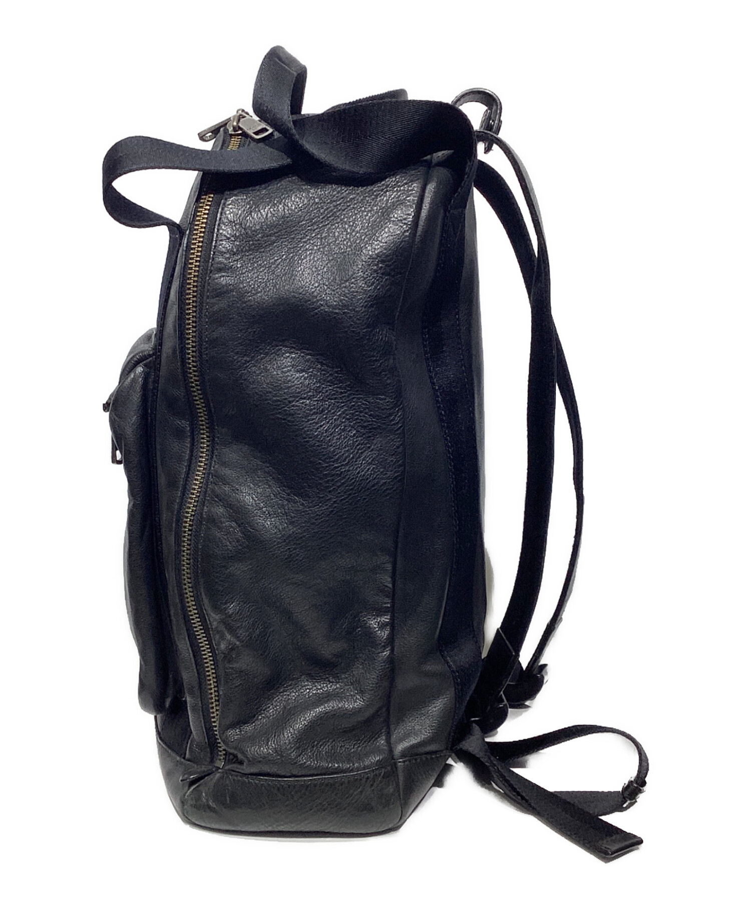 中古・古着通販】COACH (コーチ) レザーリュック J1393-71235 ブラック