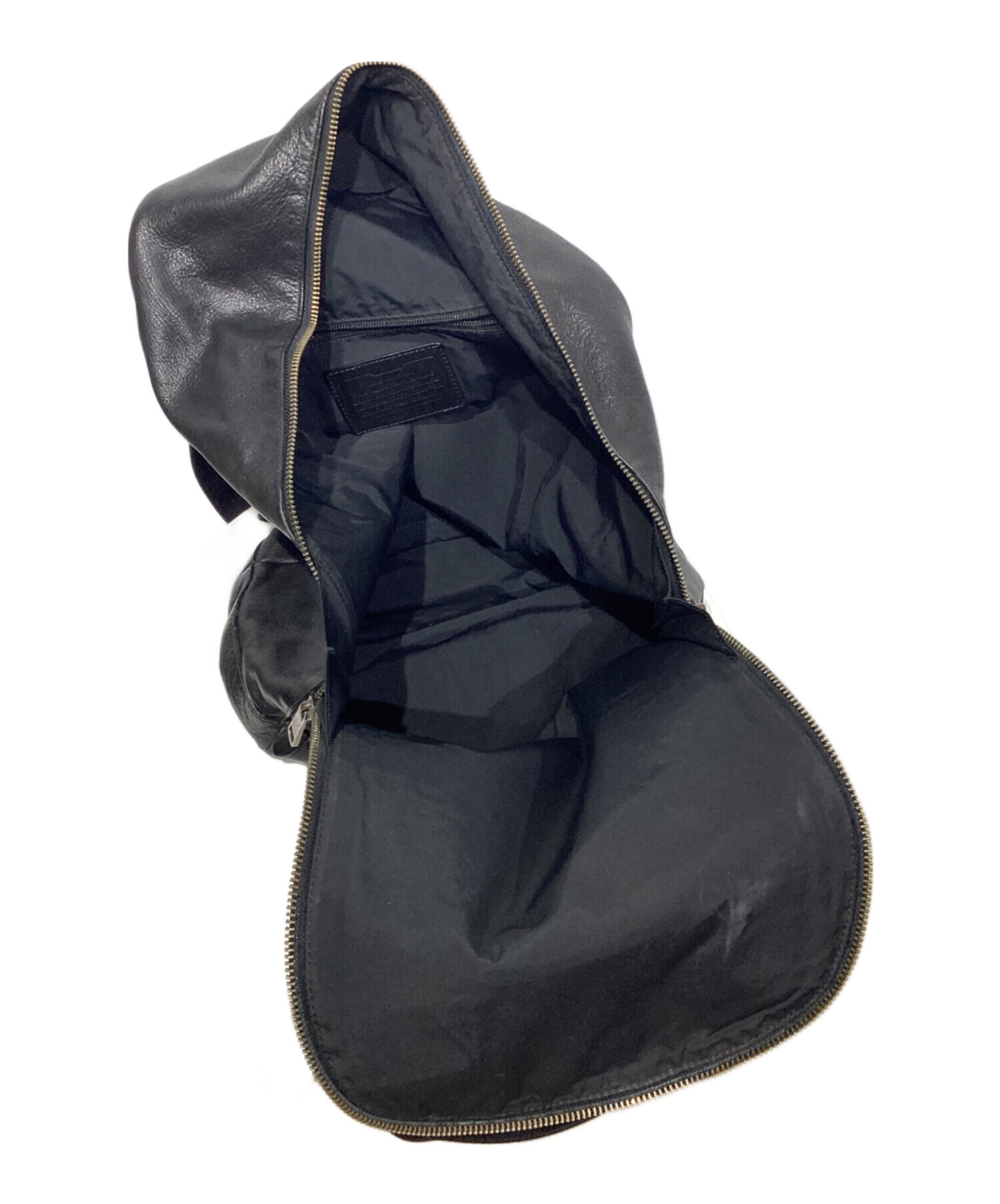 中古・古着通販】COACH (コーチ) レザーリュック J1393-71235 ブラック