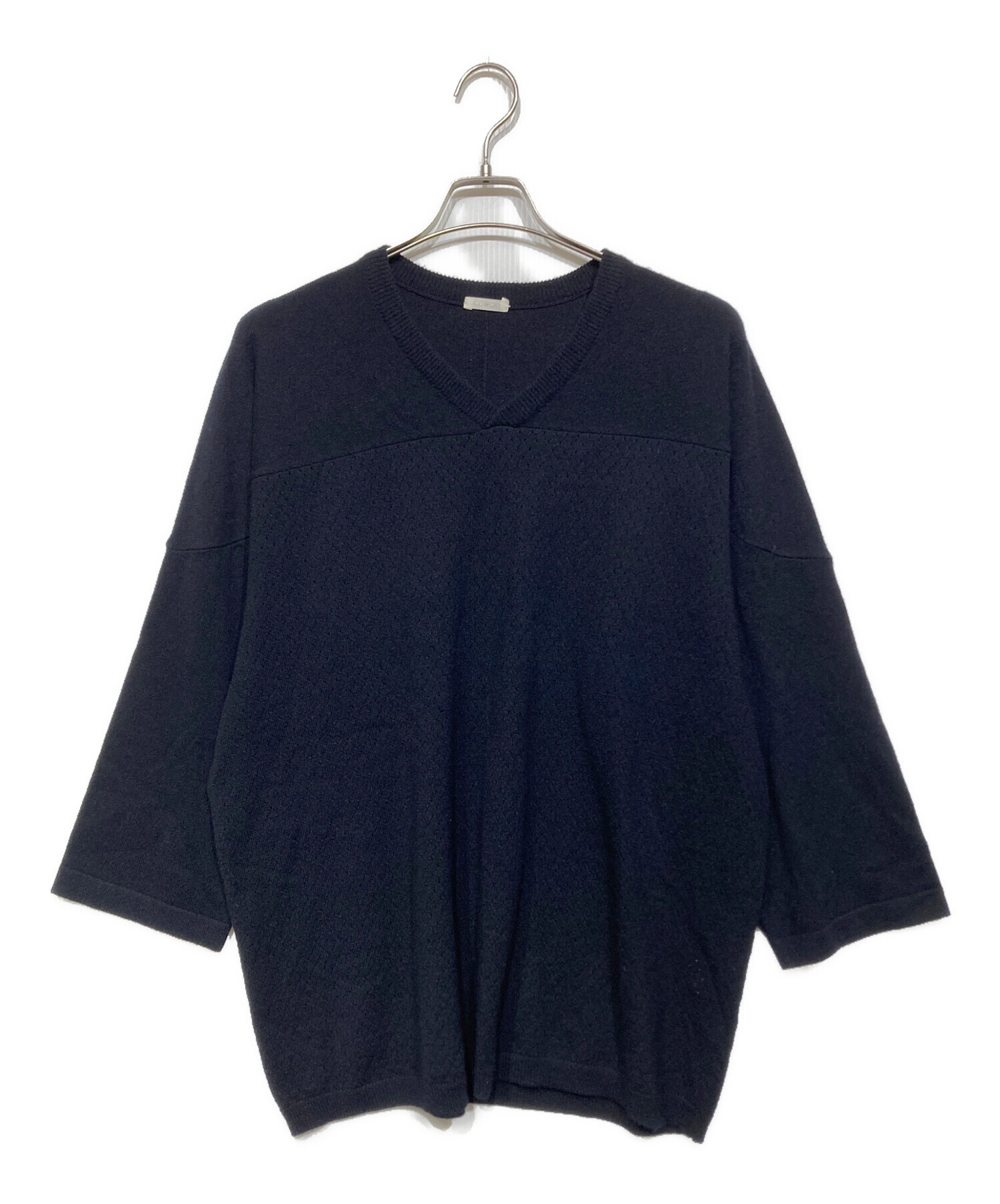 中古・古着通販】COMOLI (コモリ) カシミヤ メッシュニット ネイビー 