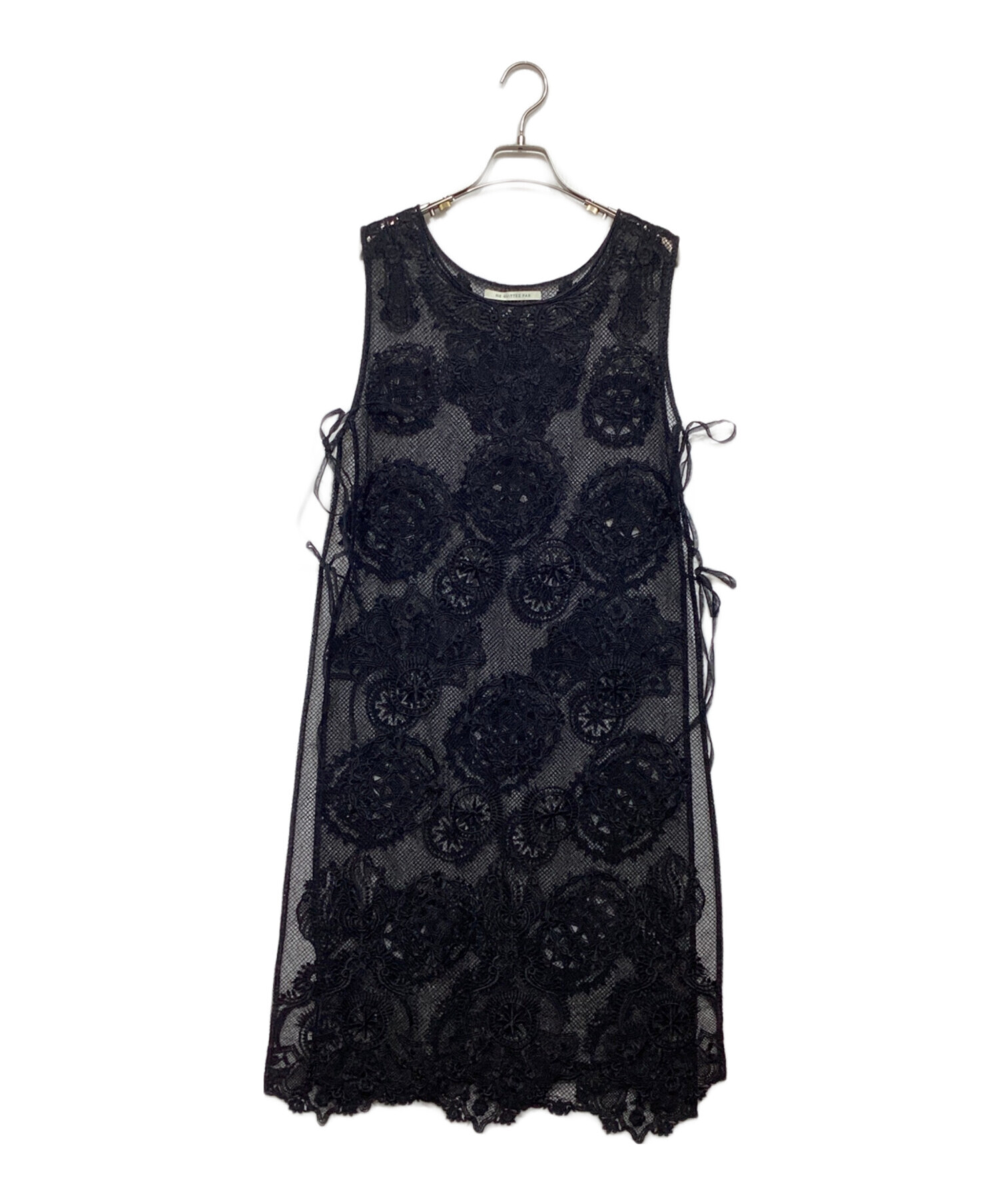 中古・古着通販】ne quittez pas (ヌキテパ) NET EMB RIBBON DRESS 