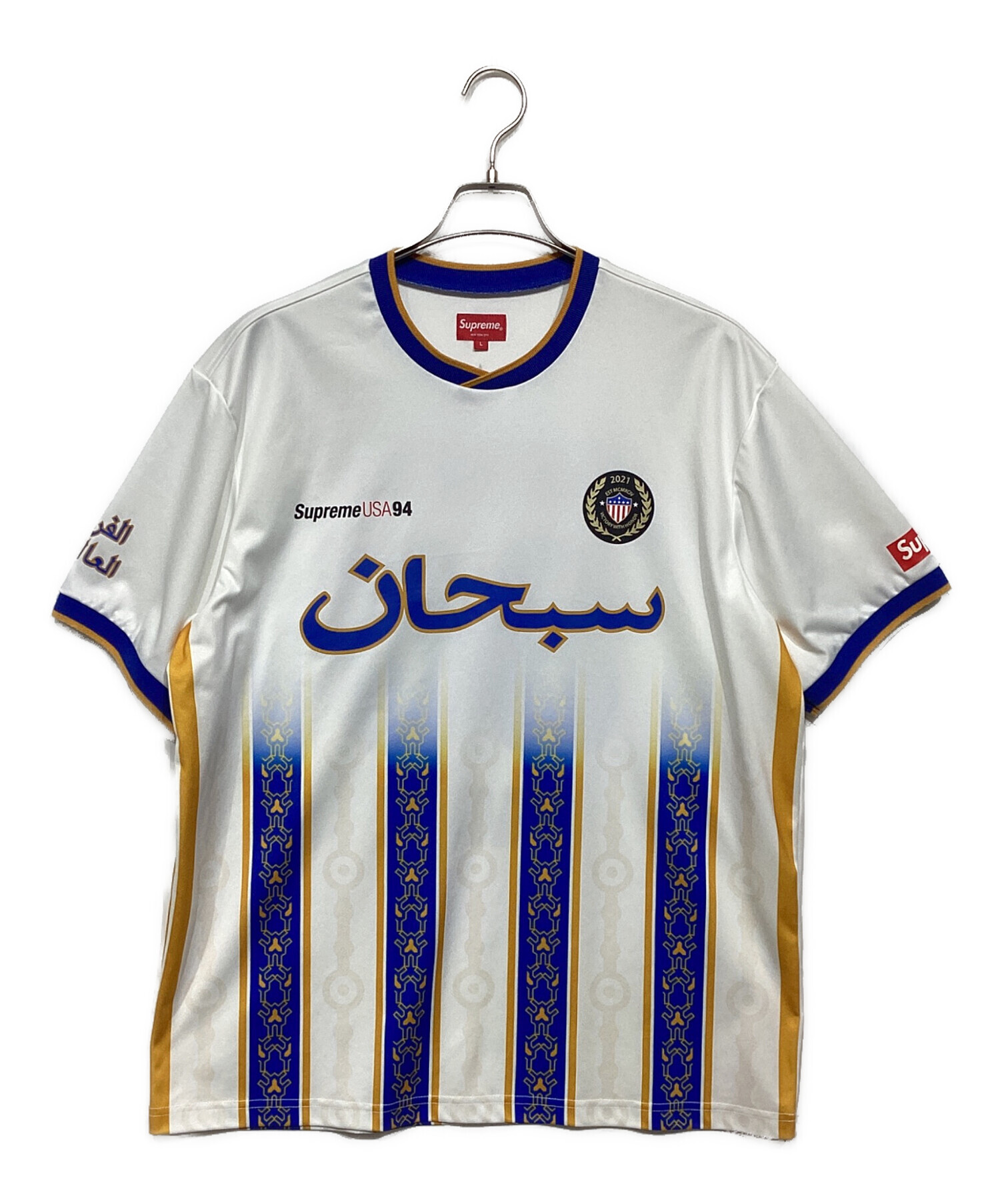 Supreme Arabic Logo Soccer Jersey ホワイト L 中古・古着通販】SUPREME (シュプリーム) Arabic Logo Soccer Jersey