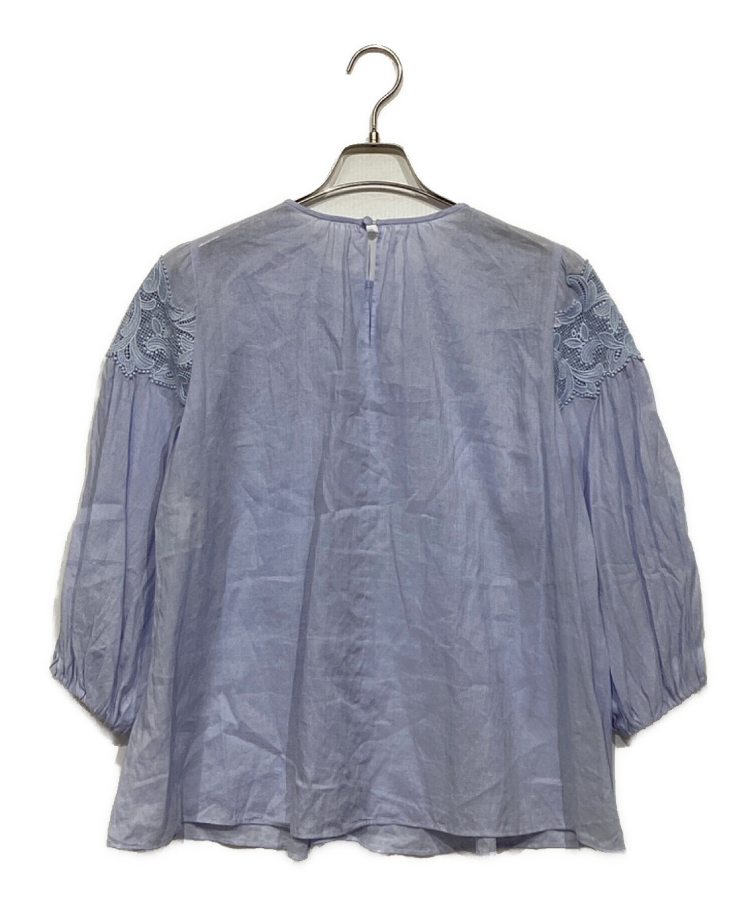 中古・古着通販】ANAYI (アナイ) ラミーコットンレースギャザー 