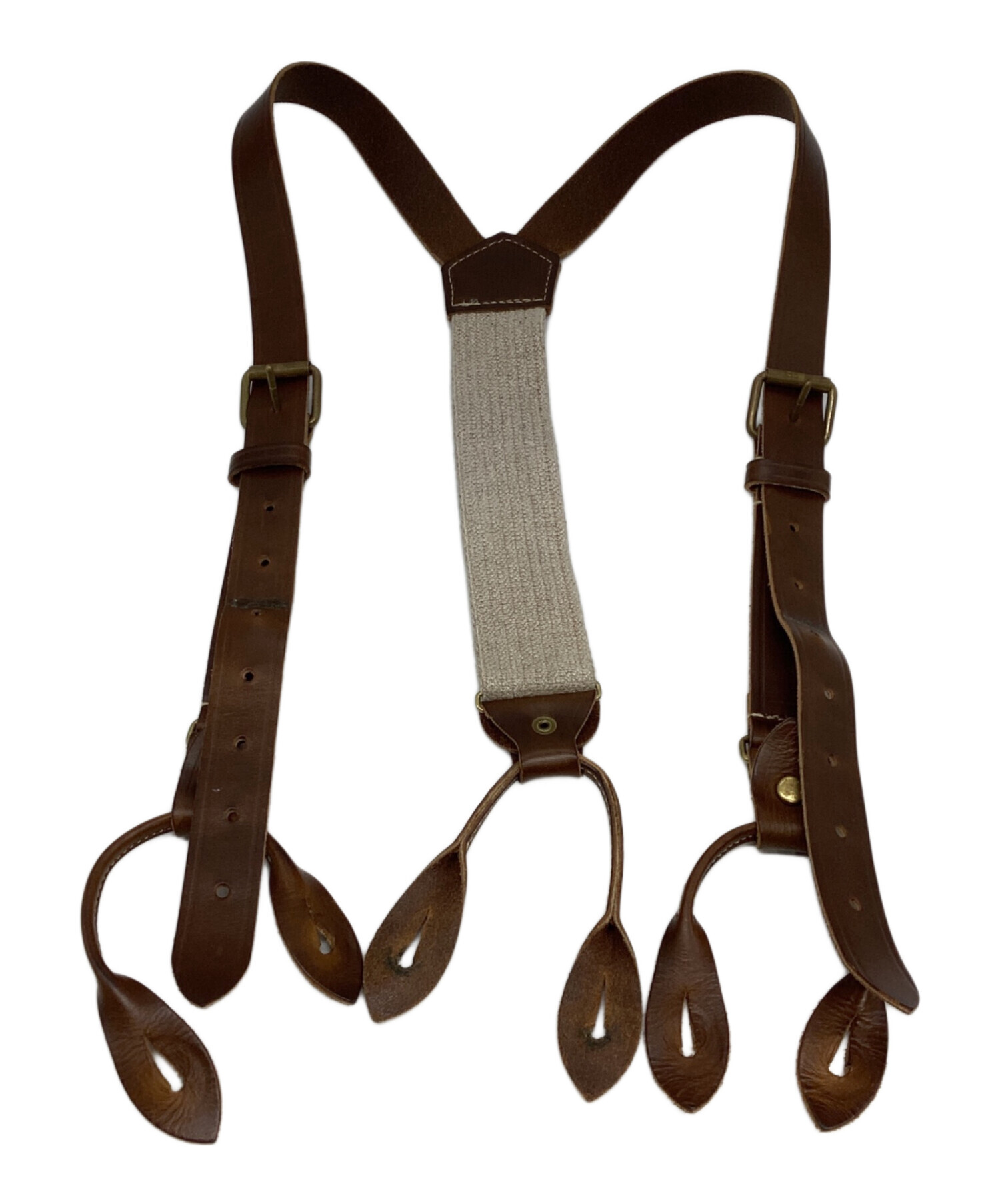 Nigel Cabourn ブラウン サスペンダー 中古・古着通販】NIGEL CABOURN (ナイジェルケーボン) アーミー