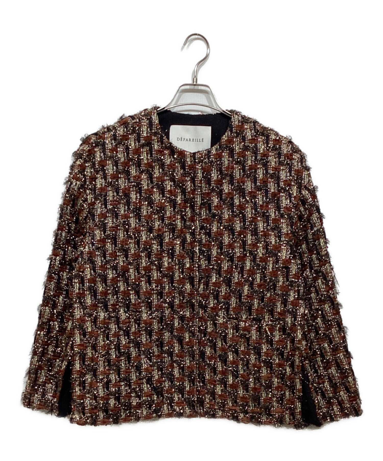 中古・古着通販】DEPAREILLE (デパリエ) ラメツイードジャケット