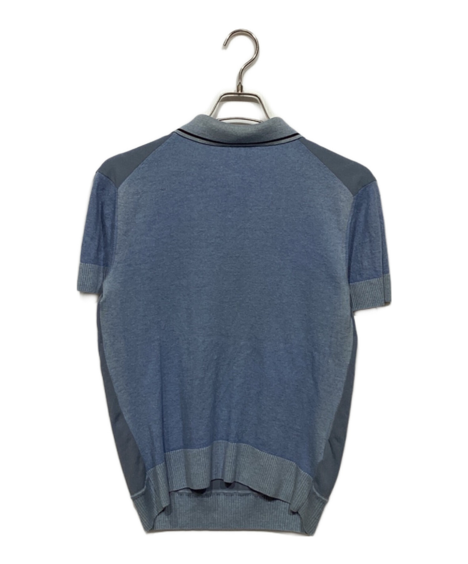 中古・古着通販】MARNI (マルニ) ニットポロシャツ POMG0014GQ ブルー 