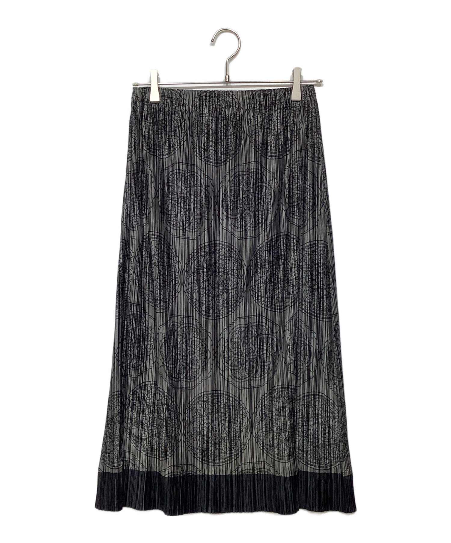 極美品】 PLEATS PLEASE【総柄 スカート】プリーツプリーズ 2104260 