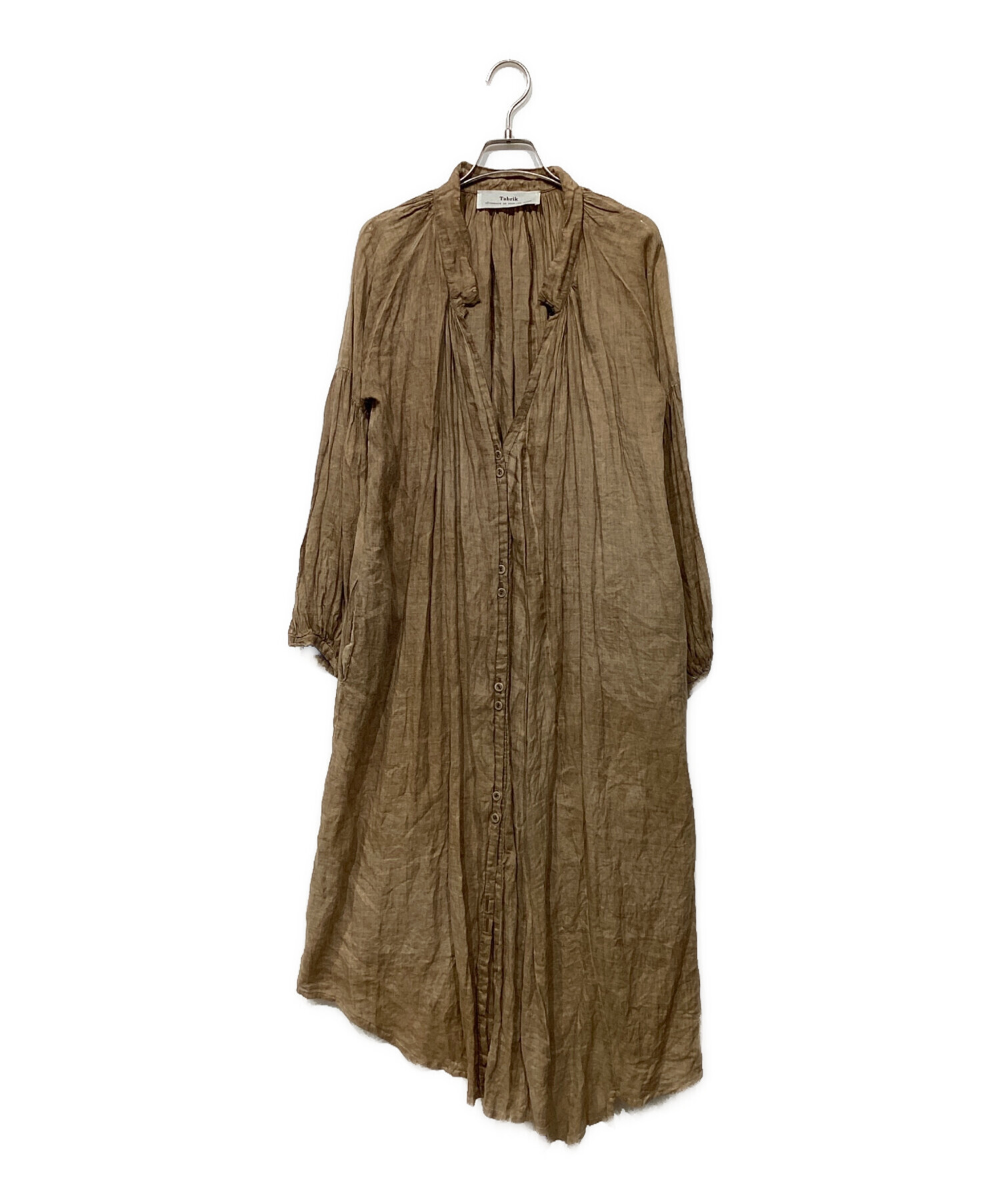 中古・古着通販】Tabrik (タブリック) 泥染めワンピース ベージュ