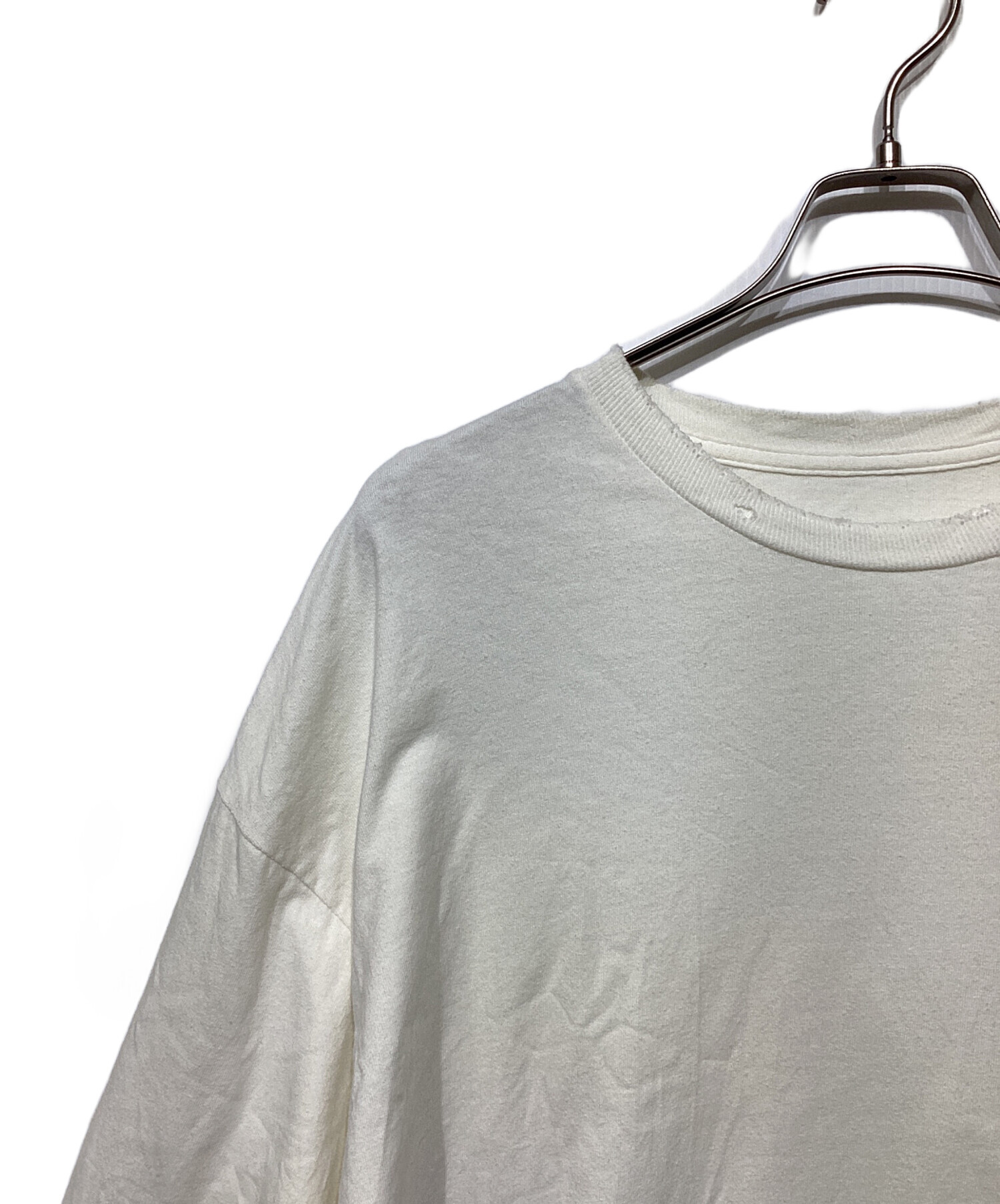 中古・古着通販】ANCELLM (アンセルム) LOGO LS T-SHIRT ホワイト