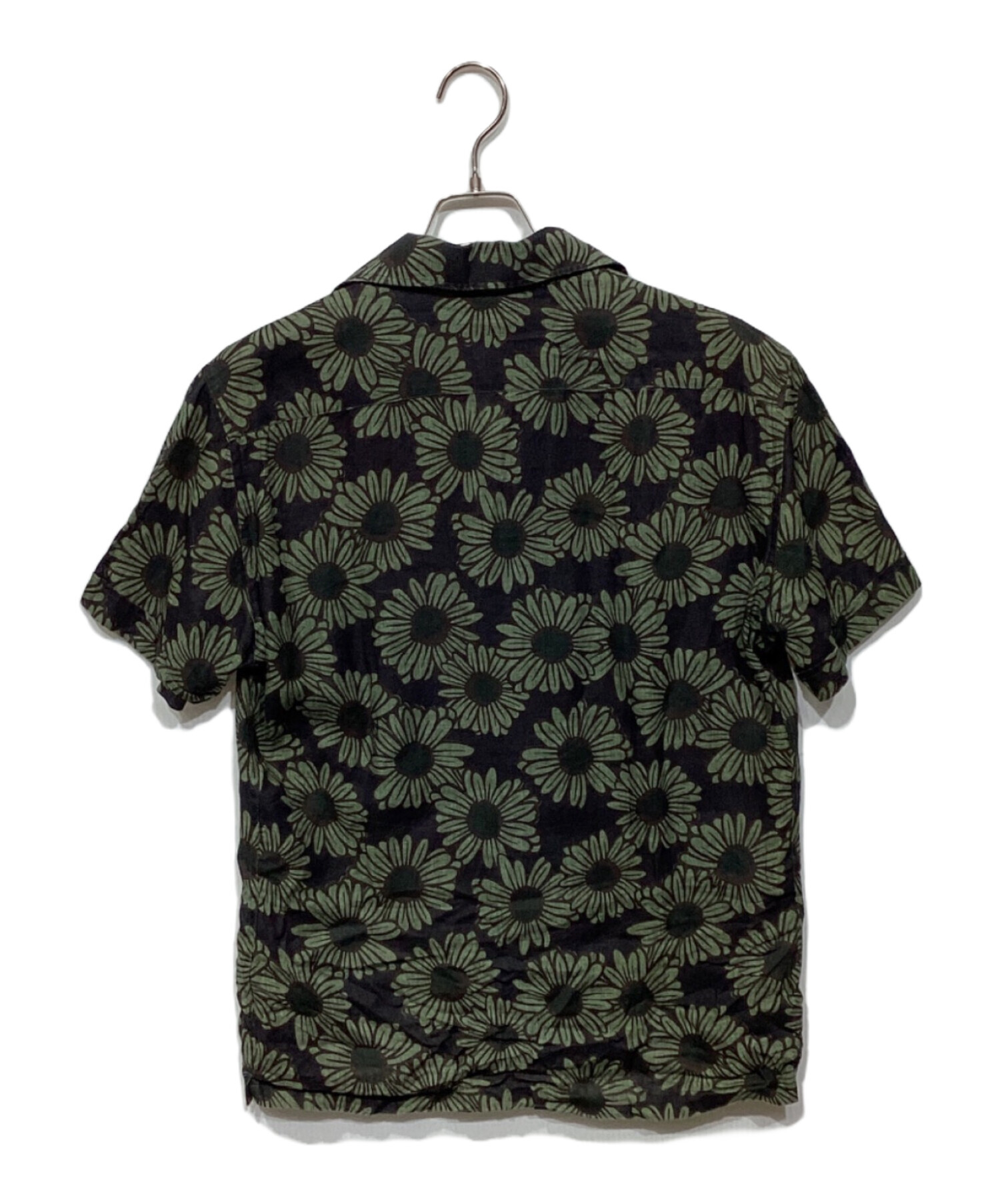 63,800円新品タグ付き【ラルディーニ】シルク混 半袖オープンシャツ 黒 M 中古・古着通販】LARDINI (ラルディーニ) EGGIAN リネン オープン