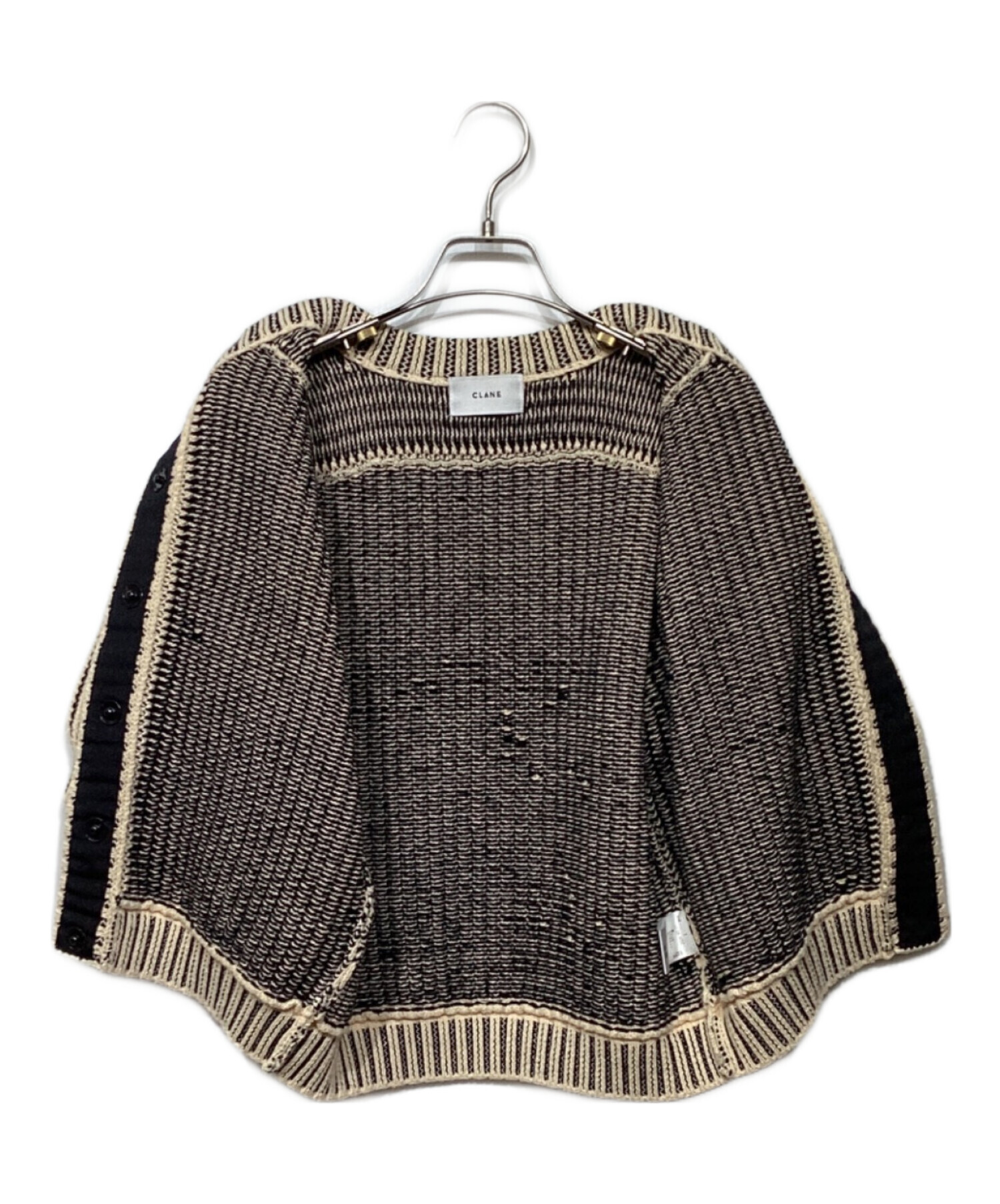 中古・古着通販】CLANE (クラネ) STRIPE CABLE HALF SLEEVE CD 13106 