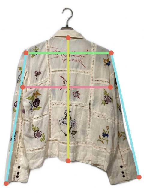 トップス Embroidery Patchwork Shirts 12410403 Embroidery Patchwork Shirts 12410403