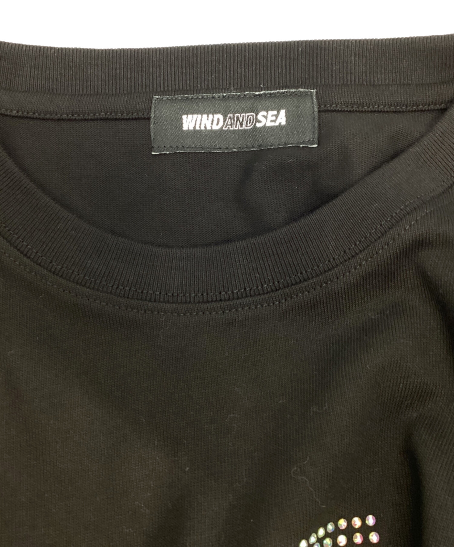 中古・古着通販】WIND AND SEA (ウィンダンシー) ラインストーンt