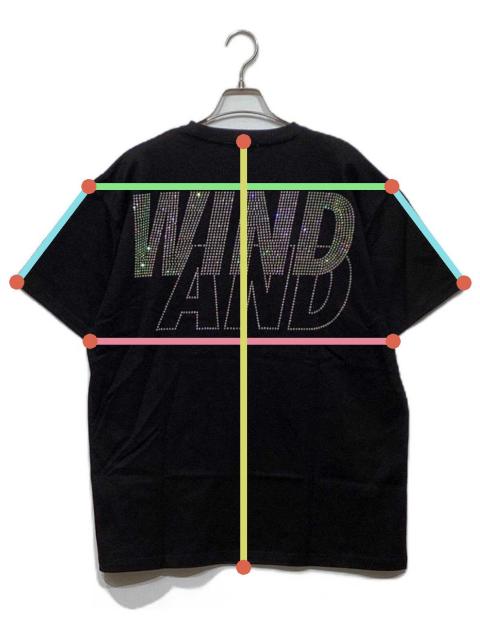 中古・古着通販】WIND AND SEA (ウィンダンシー) ラインストーンt 