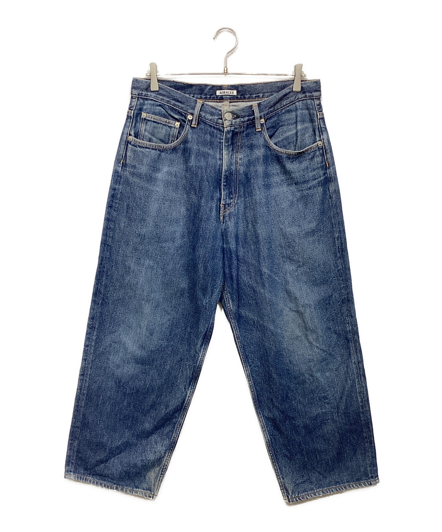 AURALEE＞ HARD TWIST DENIM WIDE PANTS 34