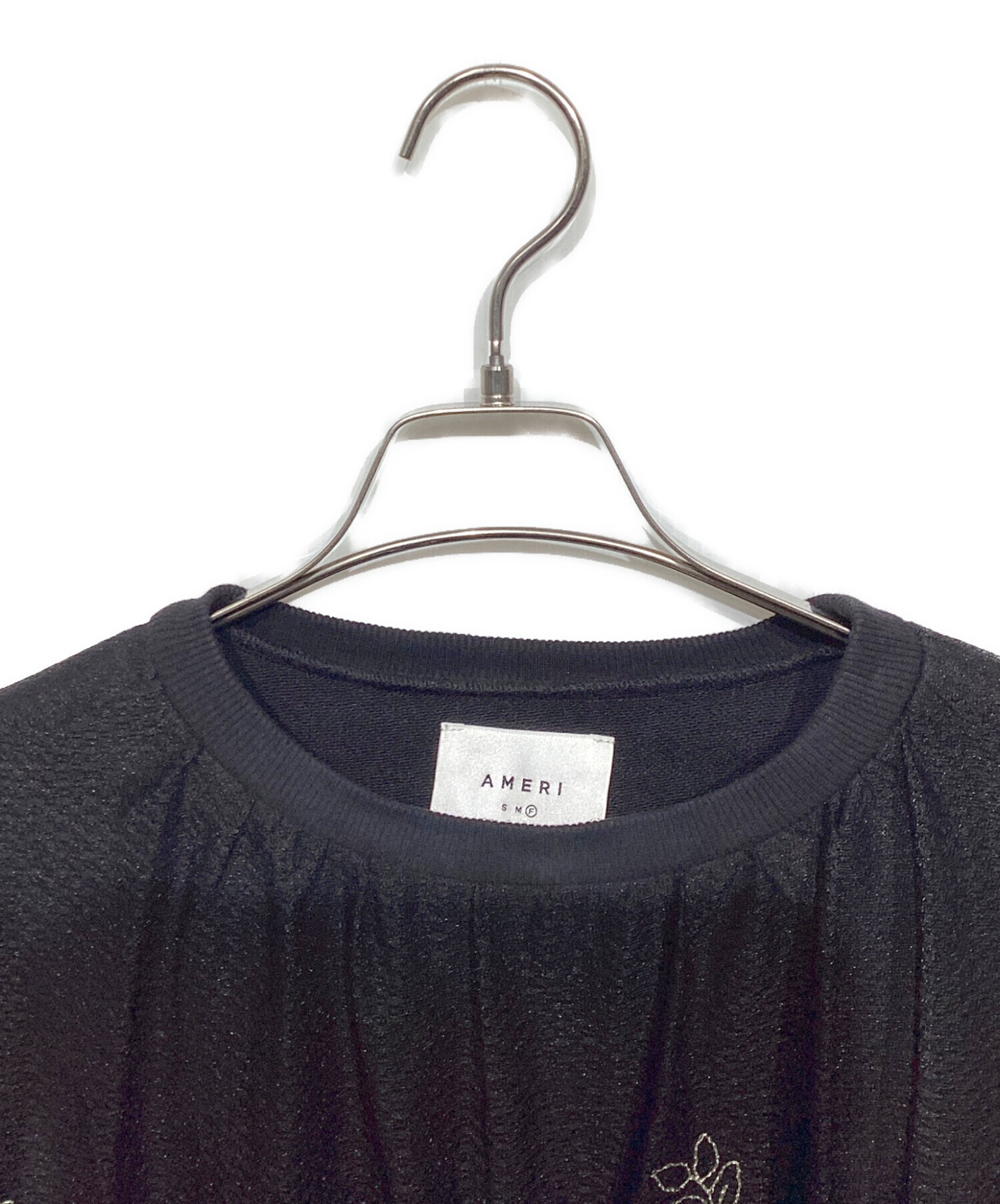 中古・古着通販】Ameri (アメリ) LULA TULLE EMBROIDERY SWEAT
