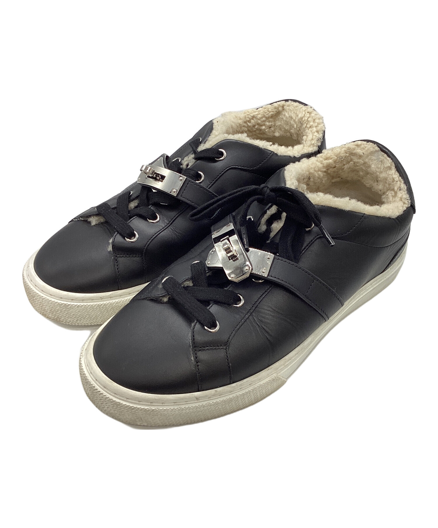 中古・古着通販】HERMES (エルメス) デイ ケリーバックルムートン 