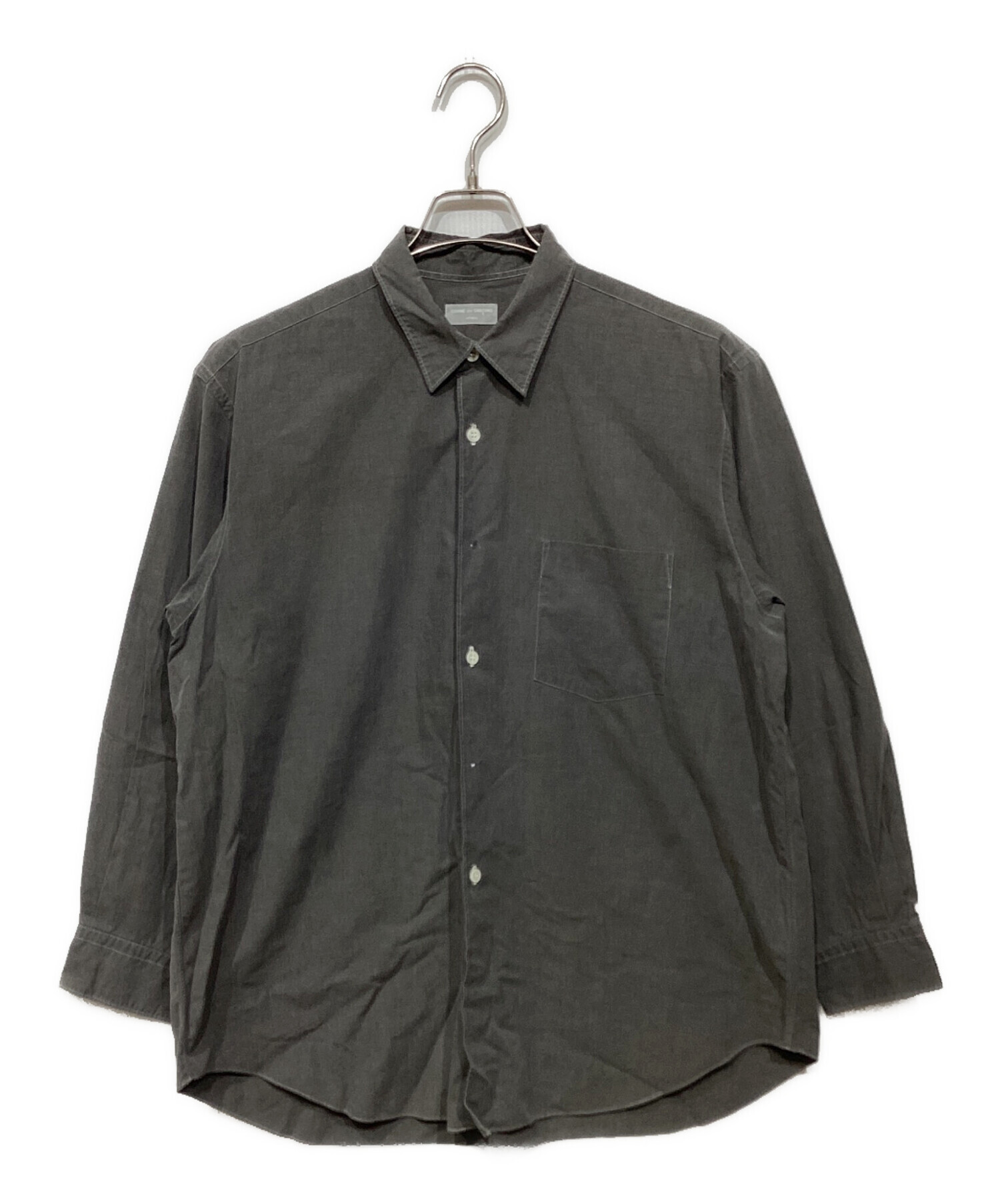 今だけ値下げ】COMME des GARCONS グレー長袖シャツ L 木 中古・古着 