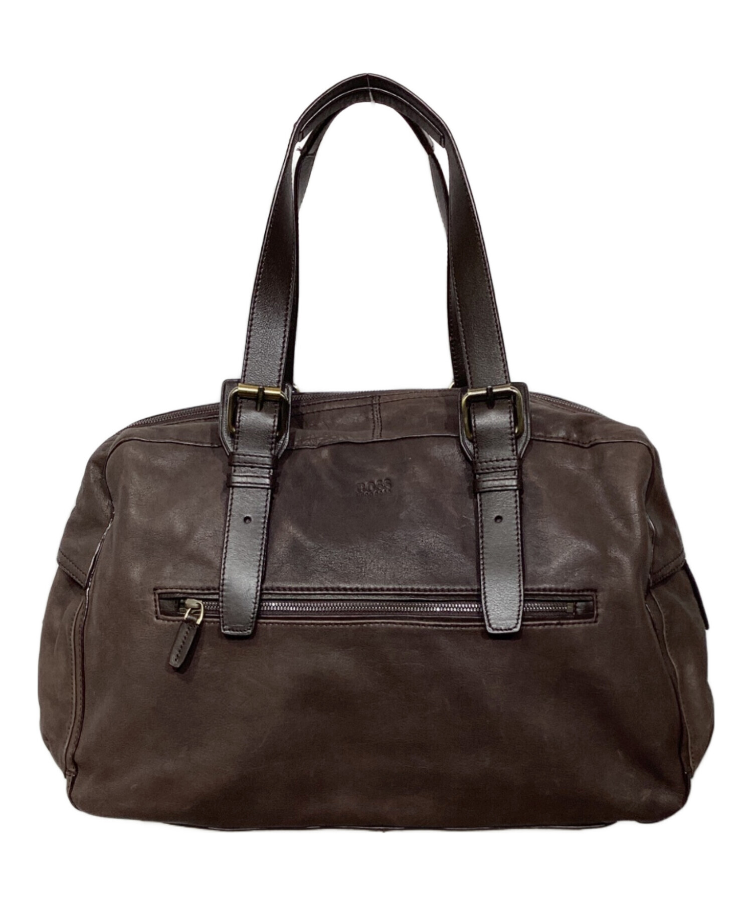 中古・古着通販】BOSS HUGO BOSS (ボス ヒューゴボス) レザーボストン 