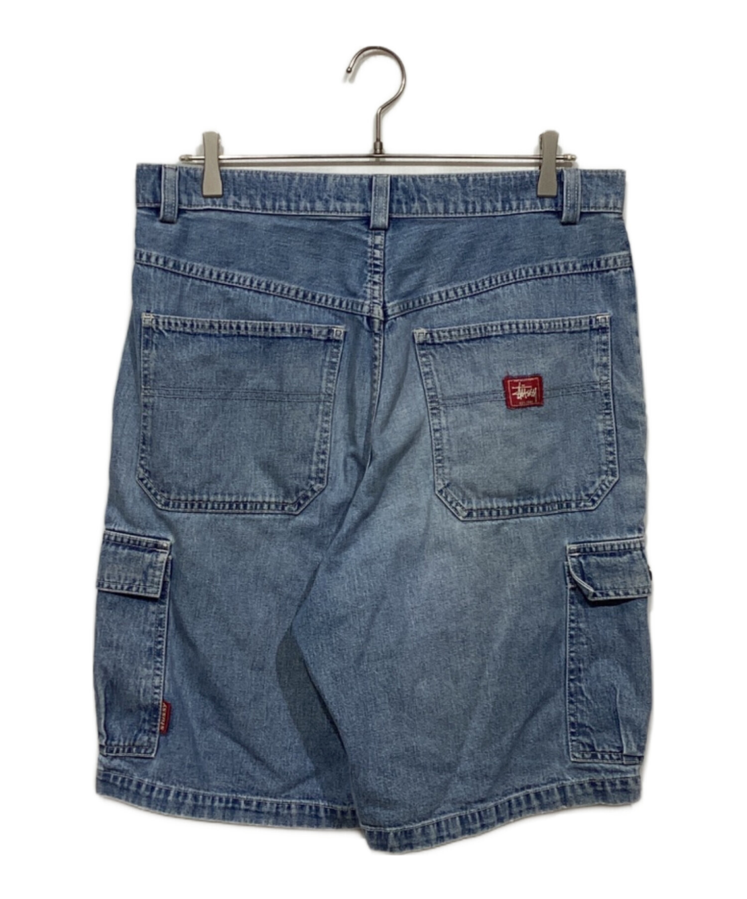 中古・古着通販】stussy (ステューシー) ハーフカーゴデニムパンツ