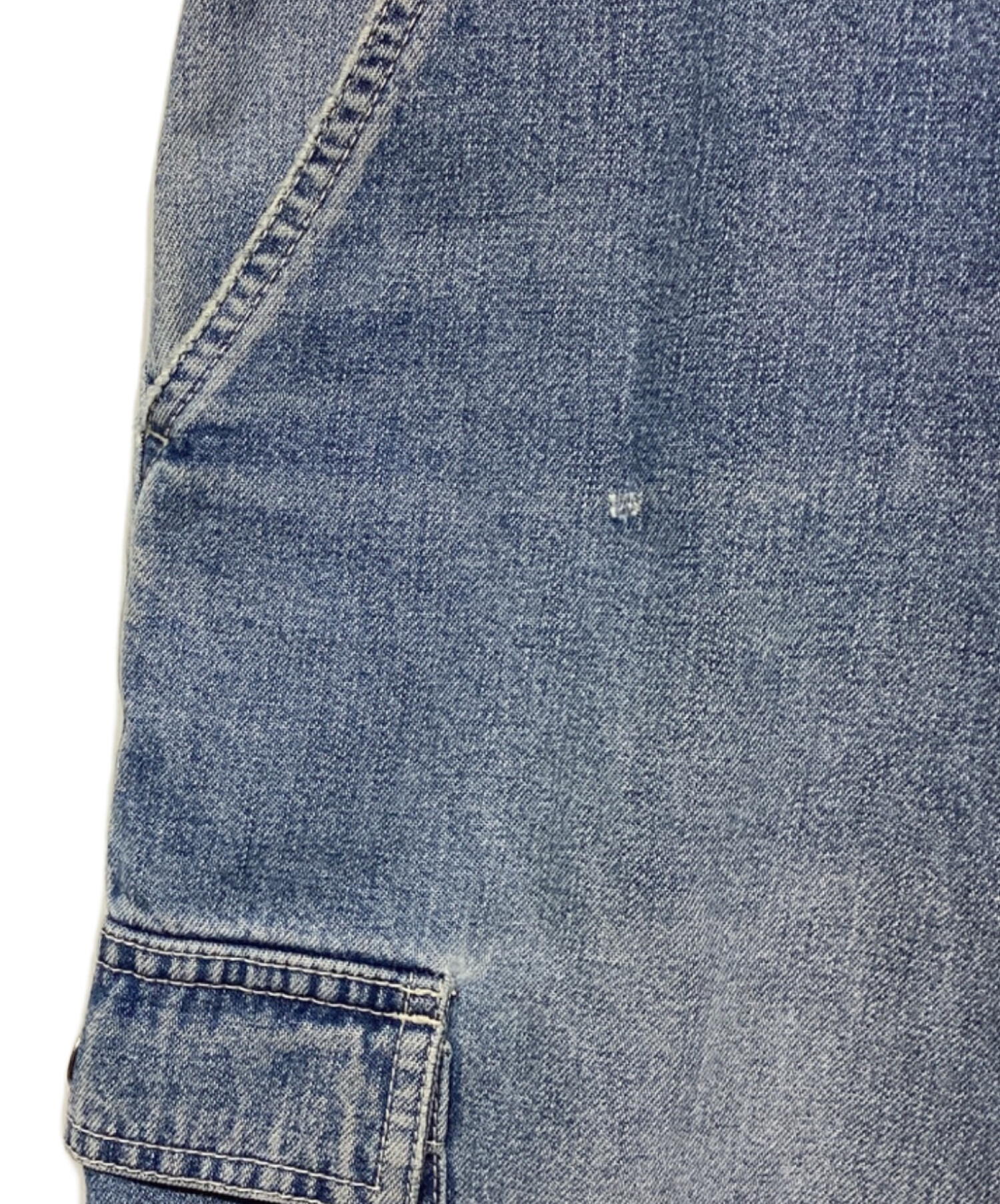 中古・古着通販】stussy (ステューシー) ハーフカーゴデニムパンツ 
