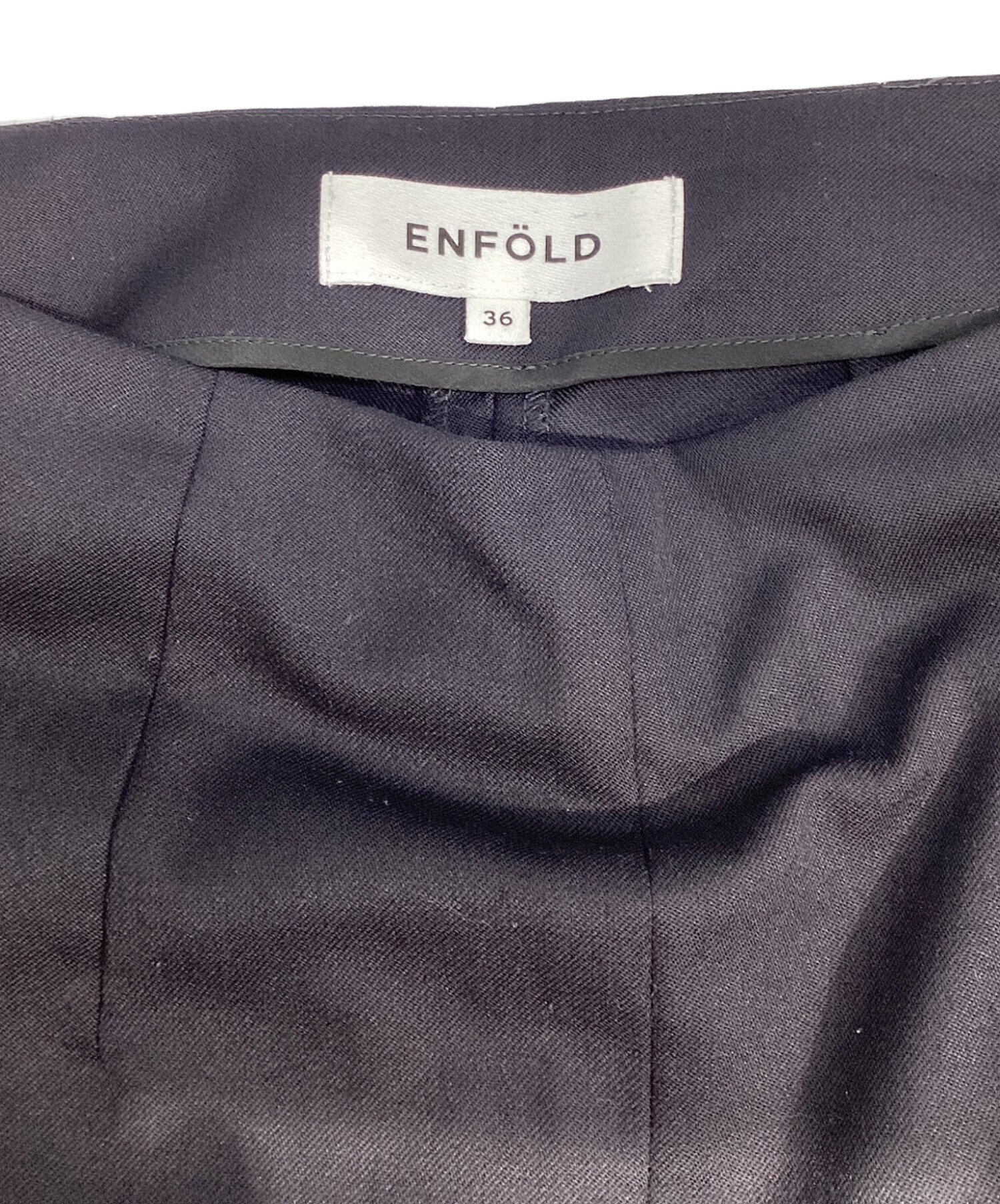 中古・古着通販】ENFOLD (エンフォルド) バルーンパンツ ネイビー