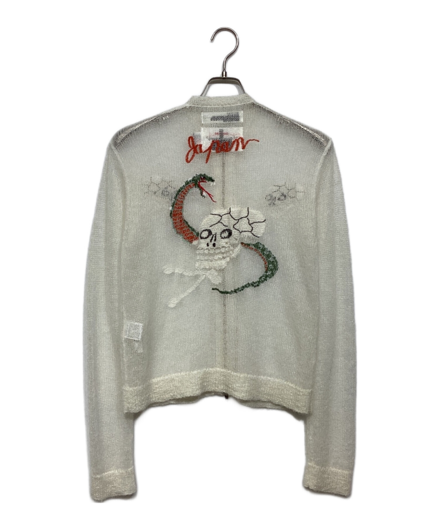 中古・古着通販】DAIRIKU (ダイリク) Skull Mohair Short Zip Up