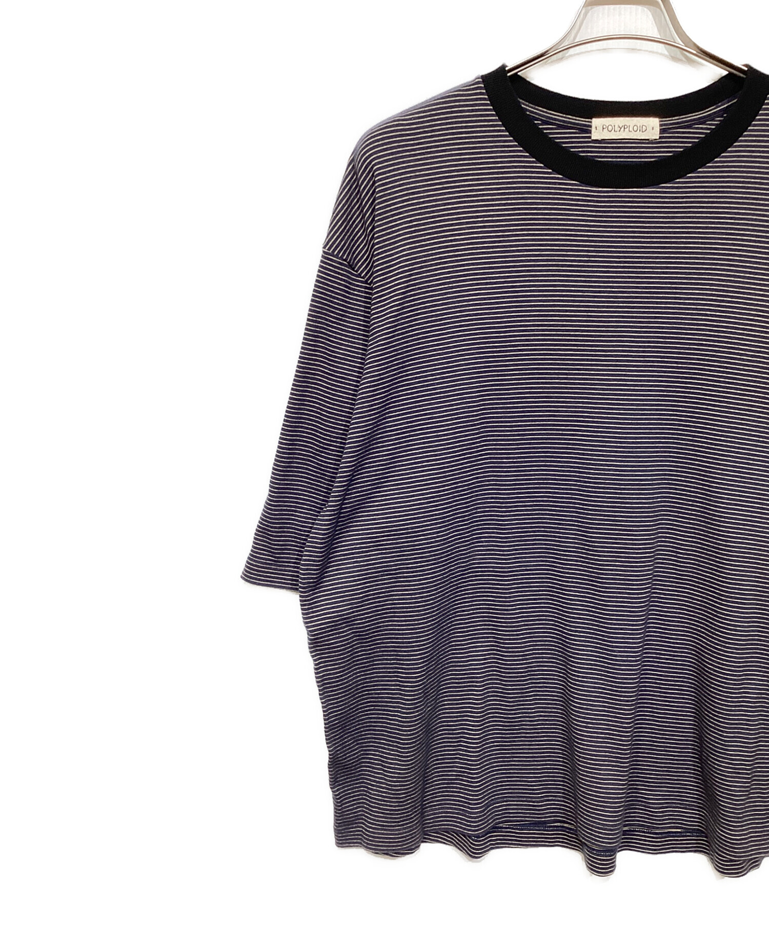 中古・古着通販】POLYPLOID (ポリプロイド) ボーダーTシャツ 10-B-08