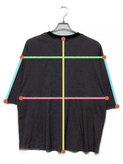 中古・古着通販】POLYPLOID (ポリプロイド) ボーダーTシャツ 10-B-08