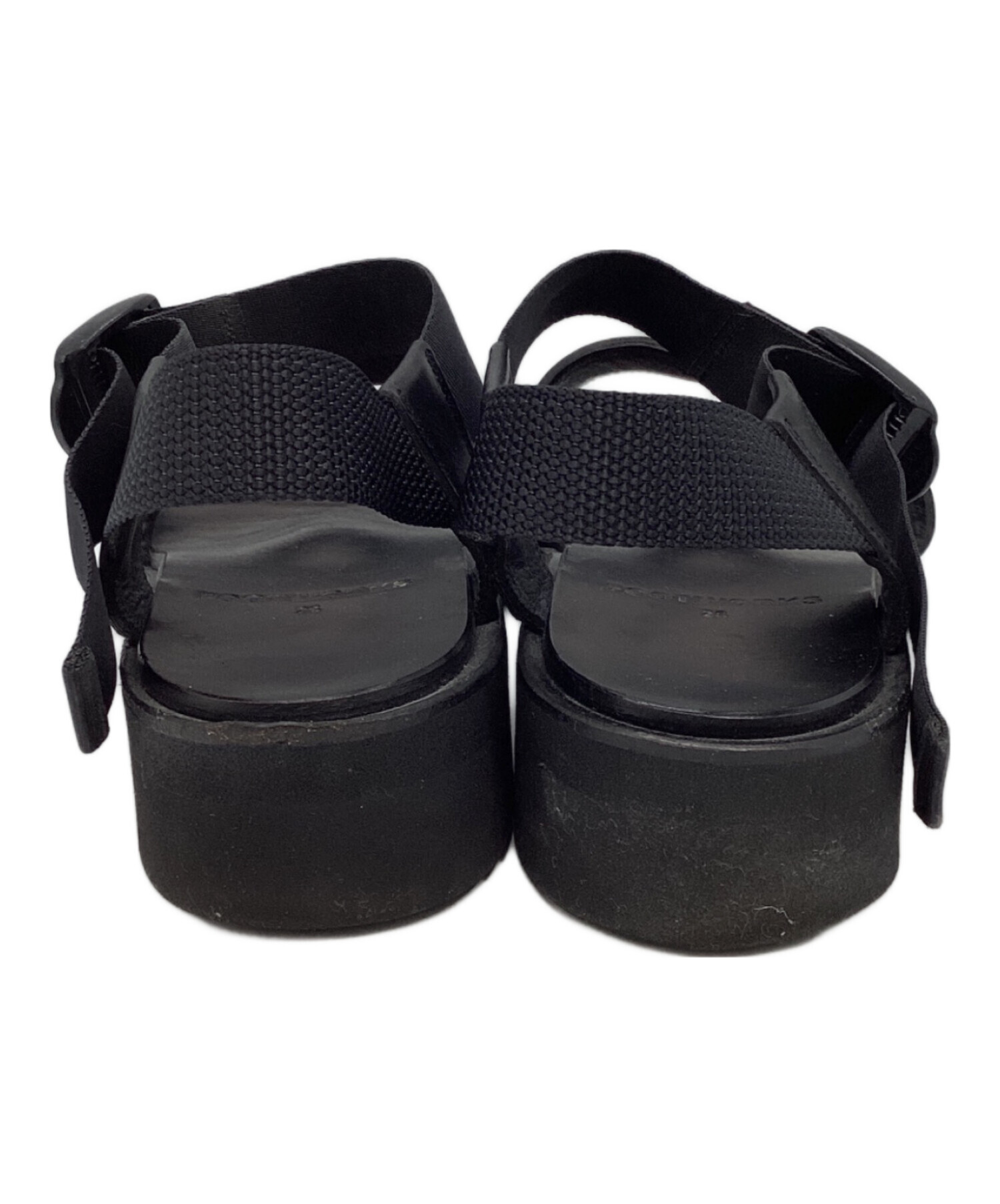 中古・古着通販】FOOTWORKS (フットワークス) レザーサンダル ブラック