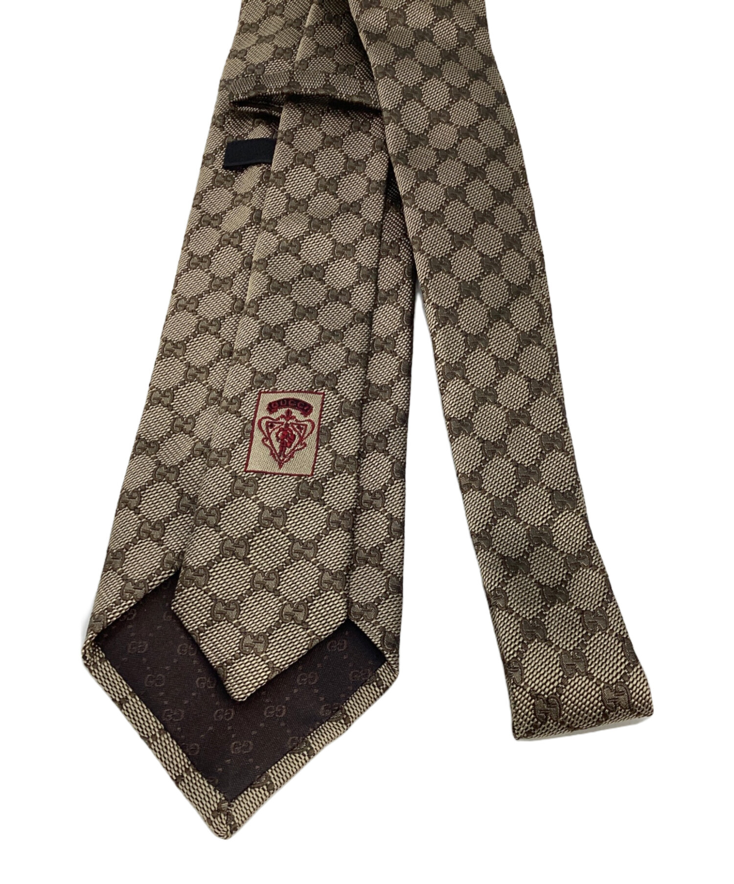 GUCCI ベージュ GGパターン ネクタイ GUCCI GGパターン ネクタイ