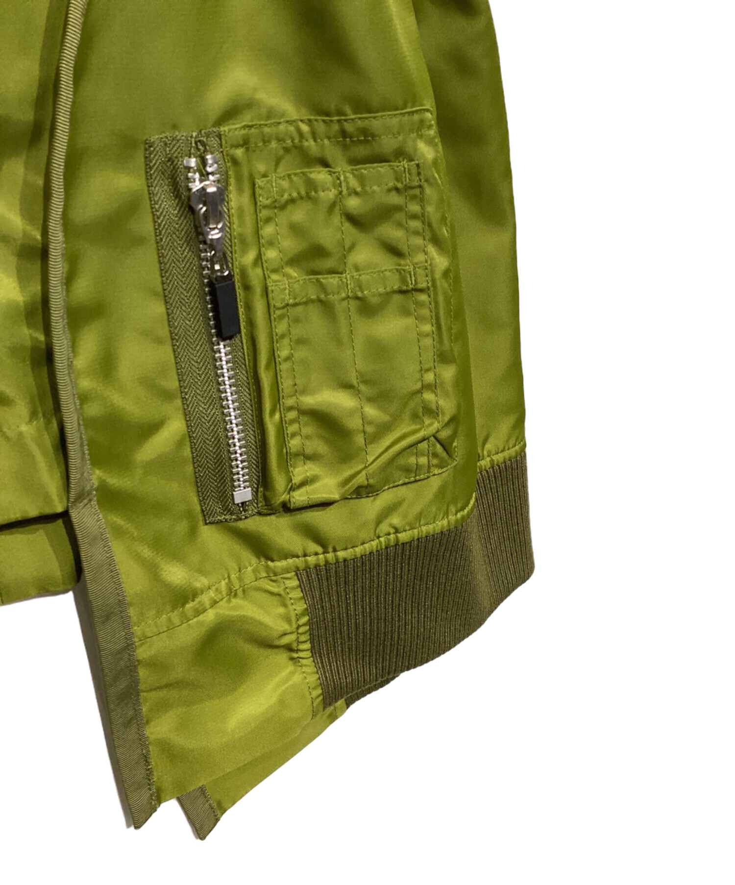 【新品未使用】UN3D. アンスリード　チドリジャカードキャミソール　グリーン UN3D.（アンスリード）の「CHIDORI JACQUARD CAMISOLE / チドリジャ