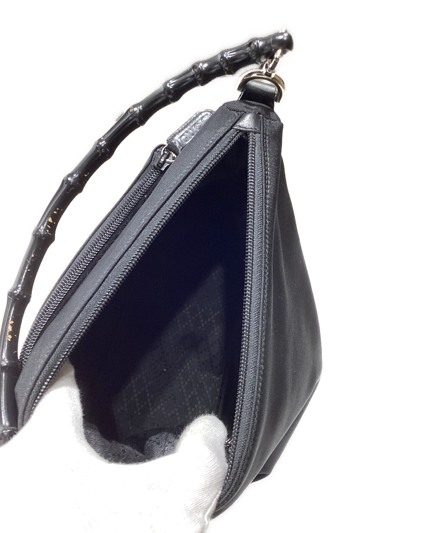 中古・古着通販】GUCCI (グッチ) バンブーハンドル ショルダーバッグ
