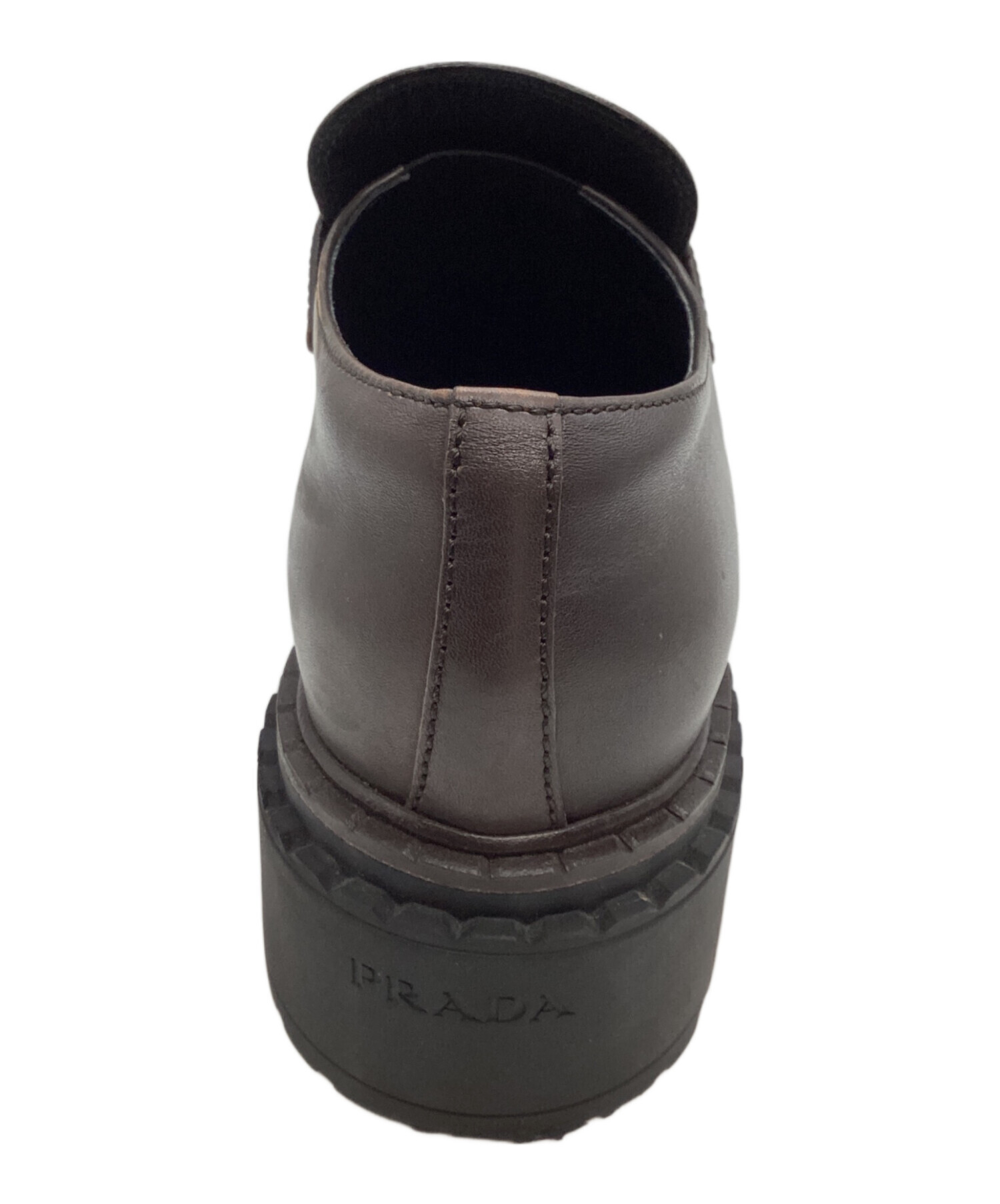 中古・古着通販】PRADA (プラダ) レザーローファー 1D1850 ブラウン