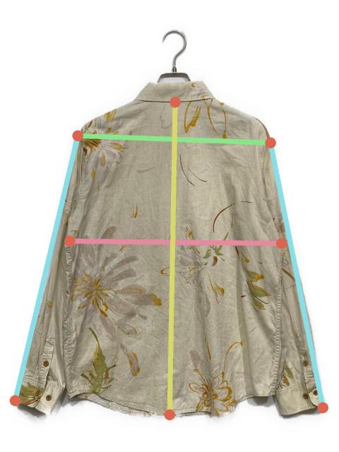 中古・古着通販】Pal'las Palace (パラスパレス) 花柄シャツ ベージュ