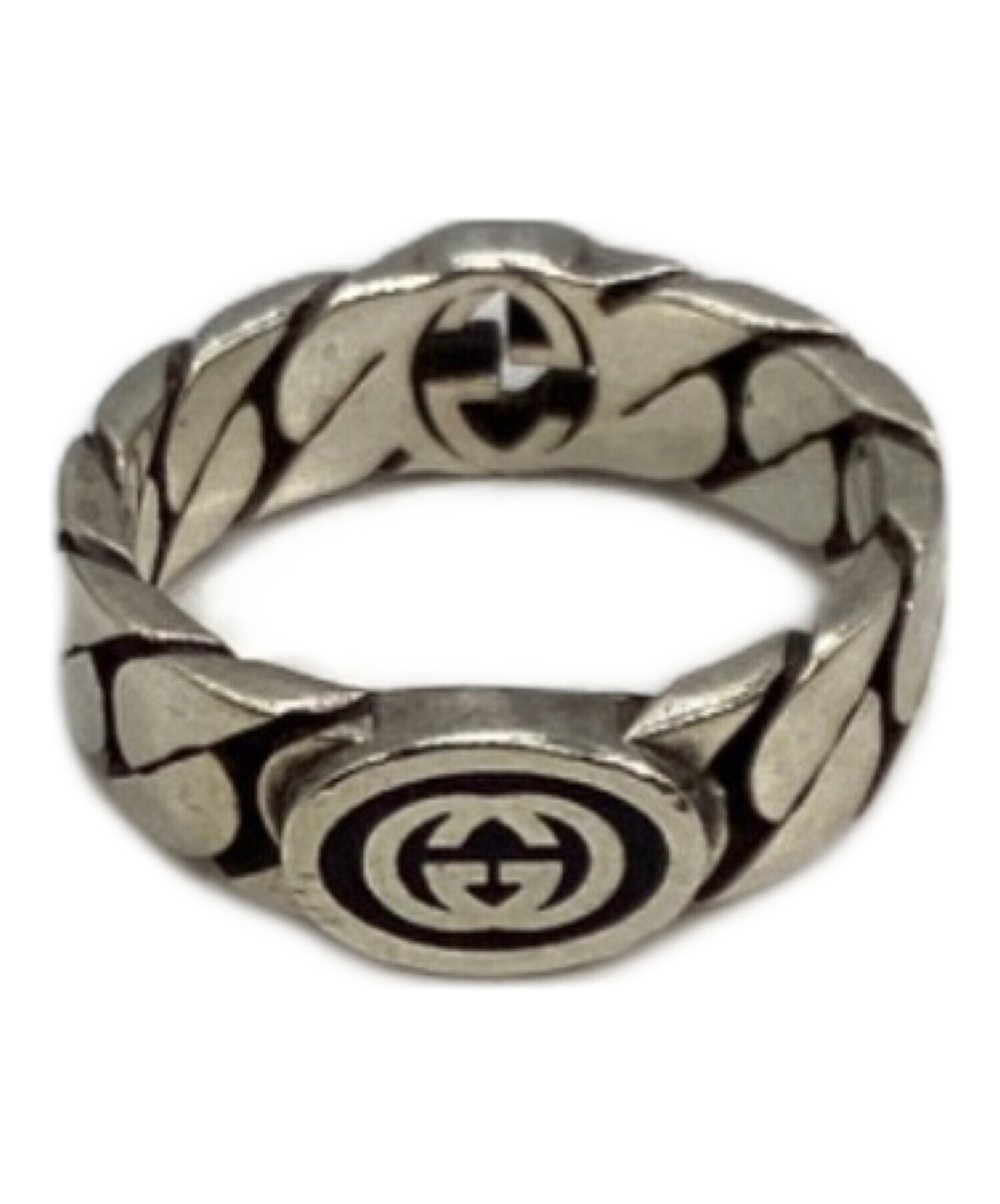 中古・古着通販】GUCCI (グッチ) インターロッキングGワイドリング 