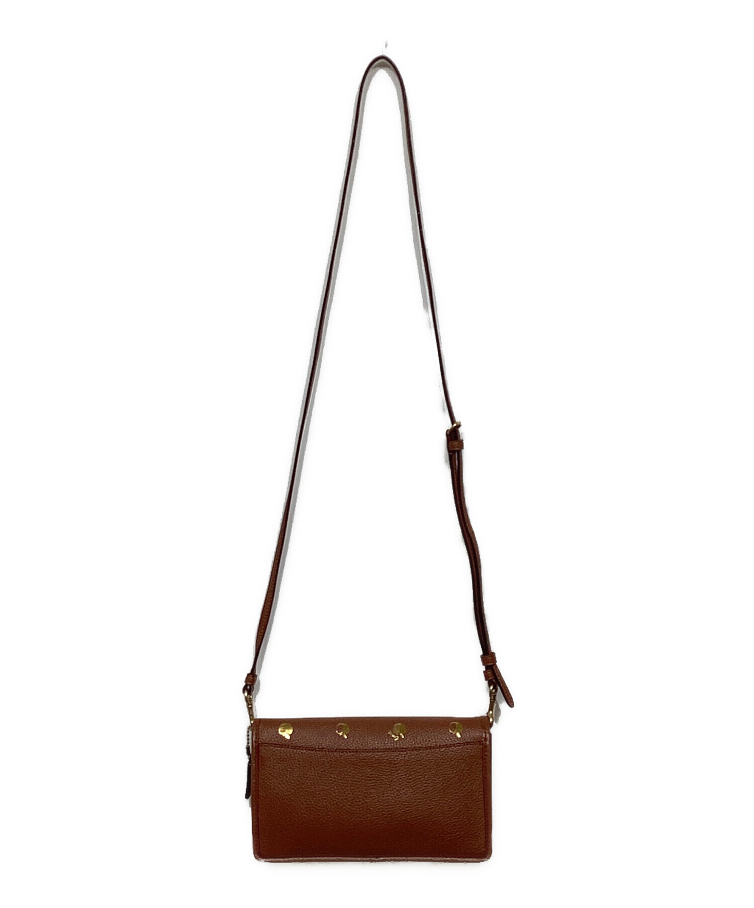 中古・古着通販】COACH (コーチ) ペプルレザー リンゴ柄 ショルダー