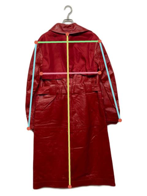 中古・古着通販】COACH (コーチ) ラムレザー 切替 トレンチコート