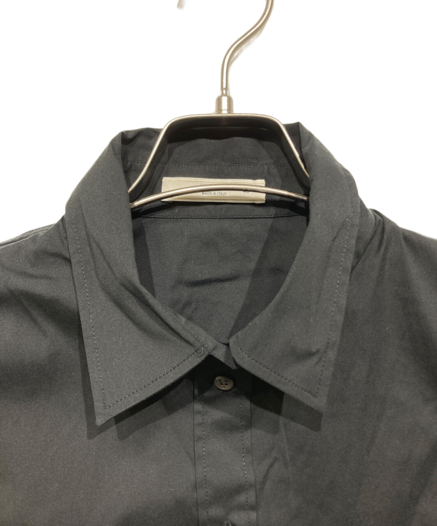 PRADA (プラダ) ストレッチシャツ ブラック サイズ:40 プラダ PRADA 