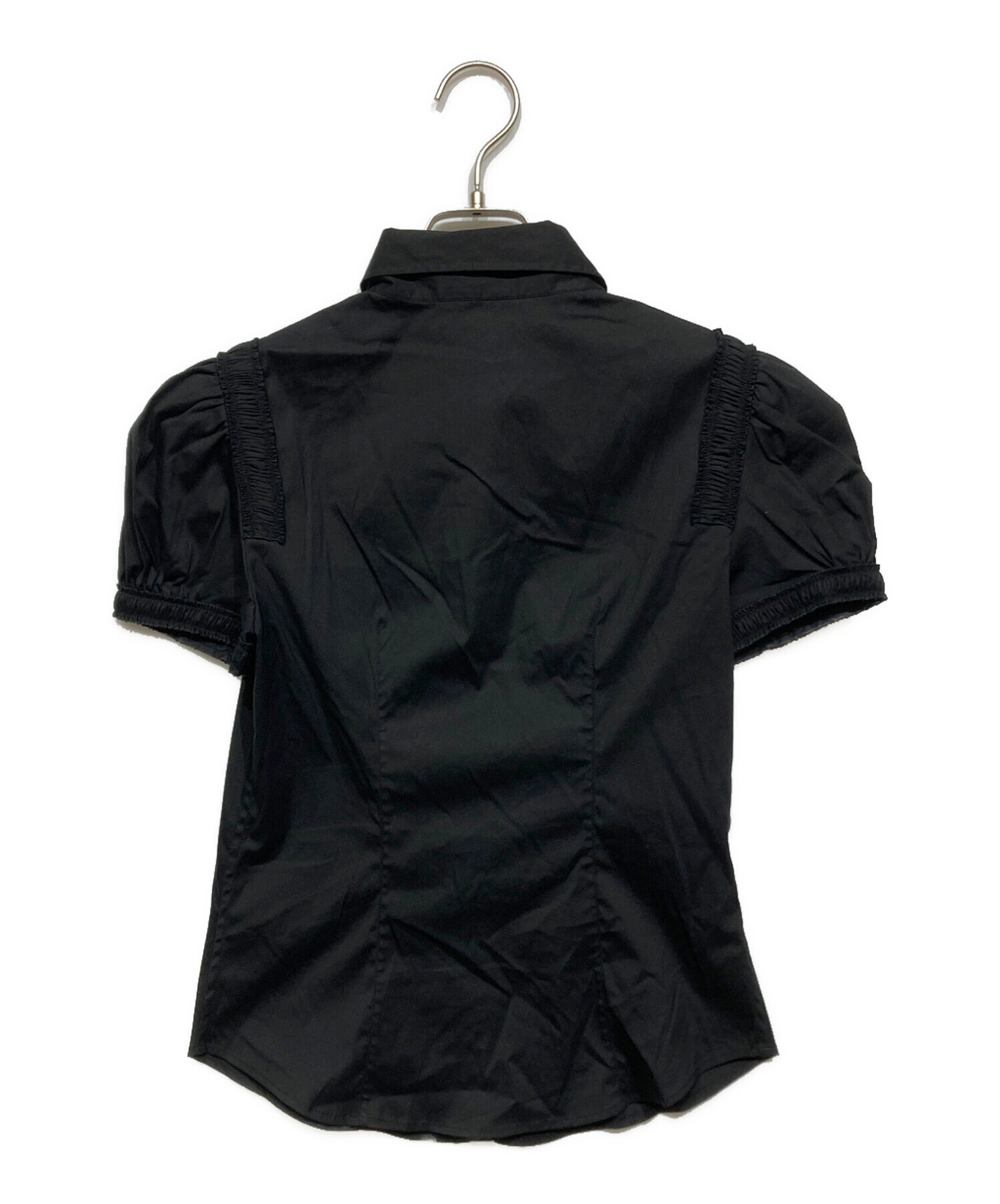 中古・古着通販】PRADA (プラダ) ストレッチシャツ ブラック サイズ:40 