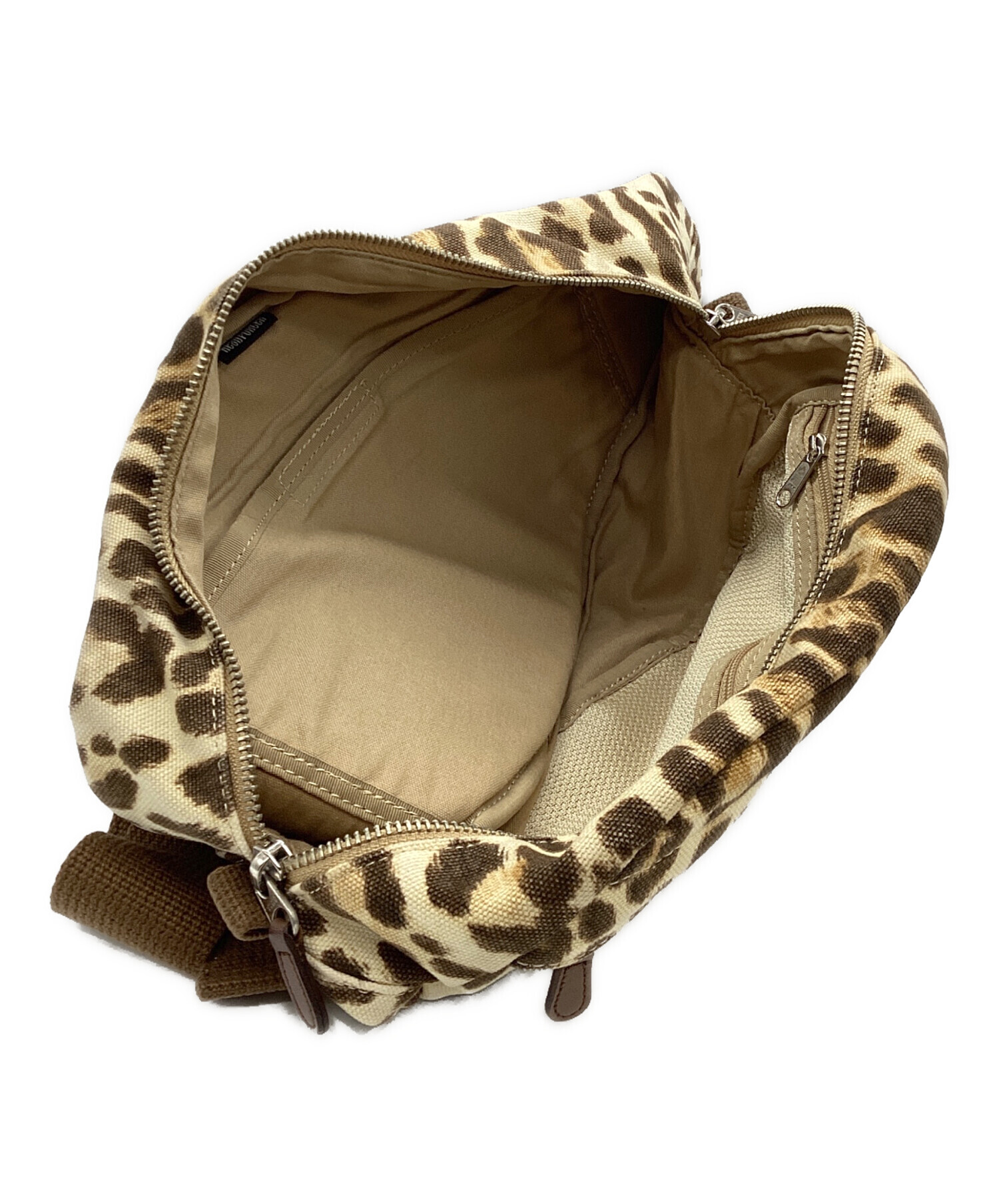 中古・古着通販】PORTER (ポーター) レオパードボディバッグ ベージュ 